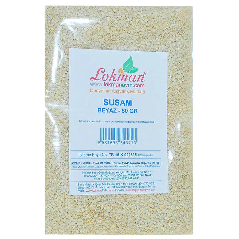 Susam Beyaz 50 Gr Paket