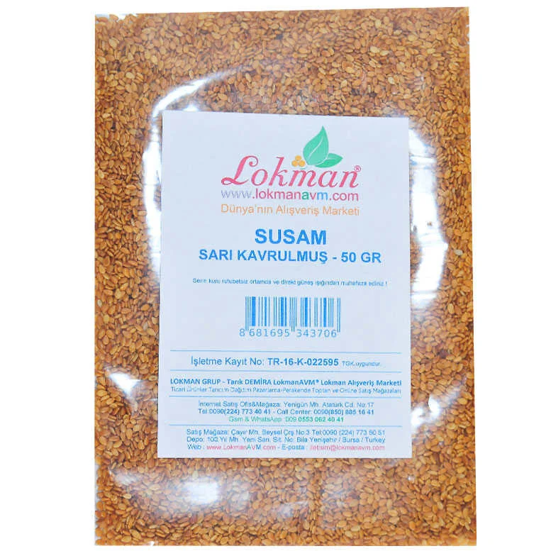 Susam Krulmuş Simitlik Sarı 50 Gr Paket
