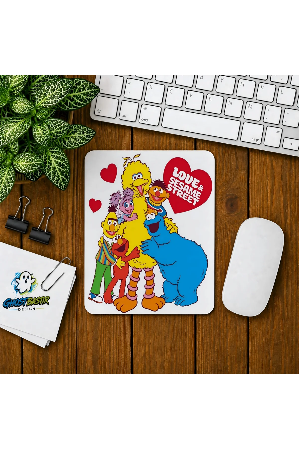 Susam Sokağı Baskılı Oyuncu Mousepad 0291