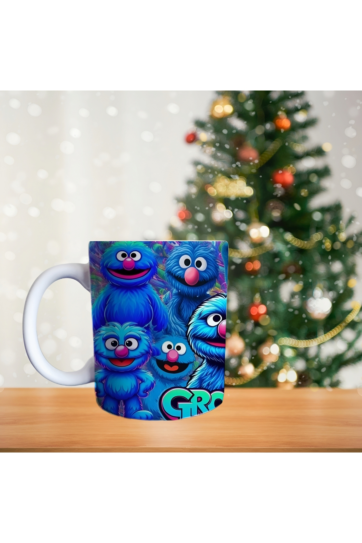 Susam sokağı kurabiye canavarı Porselen Kupa