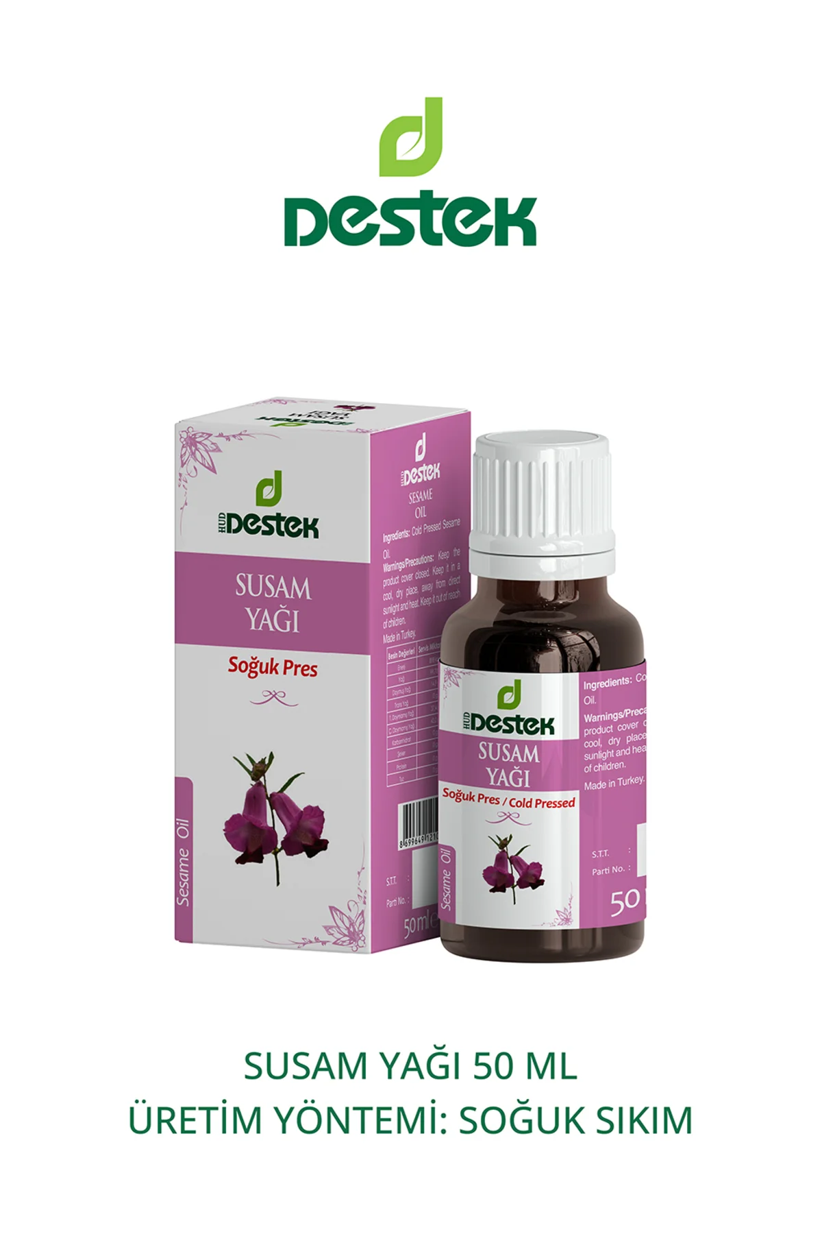 Susam Yağı 50 ml Soğuk Pres