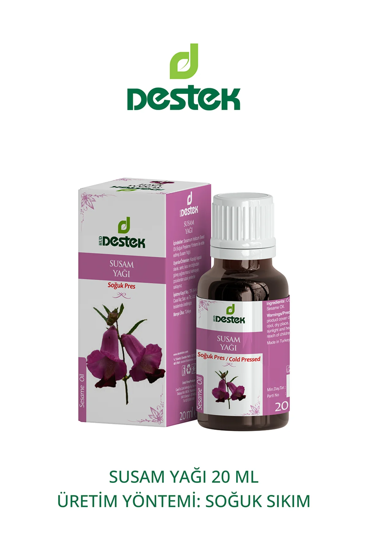 Susam Yağı Soğuk Pres 20 ml