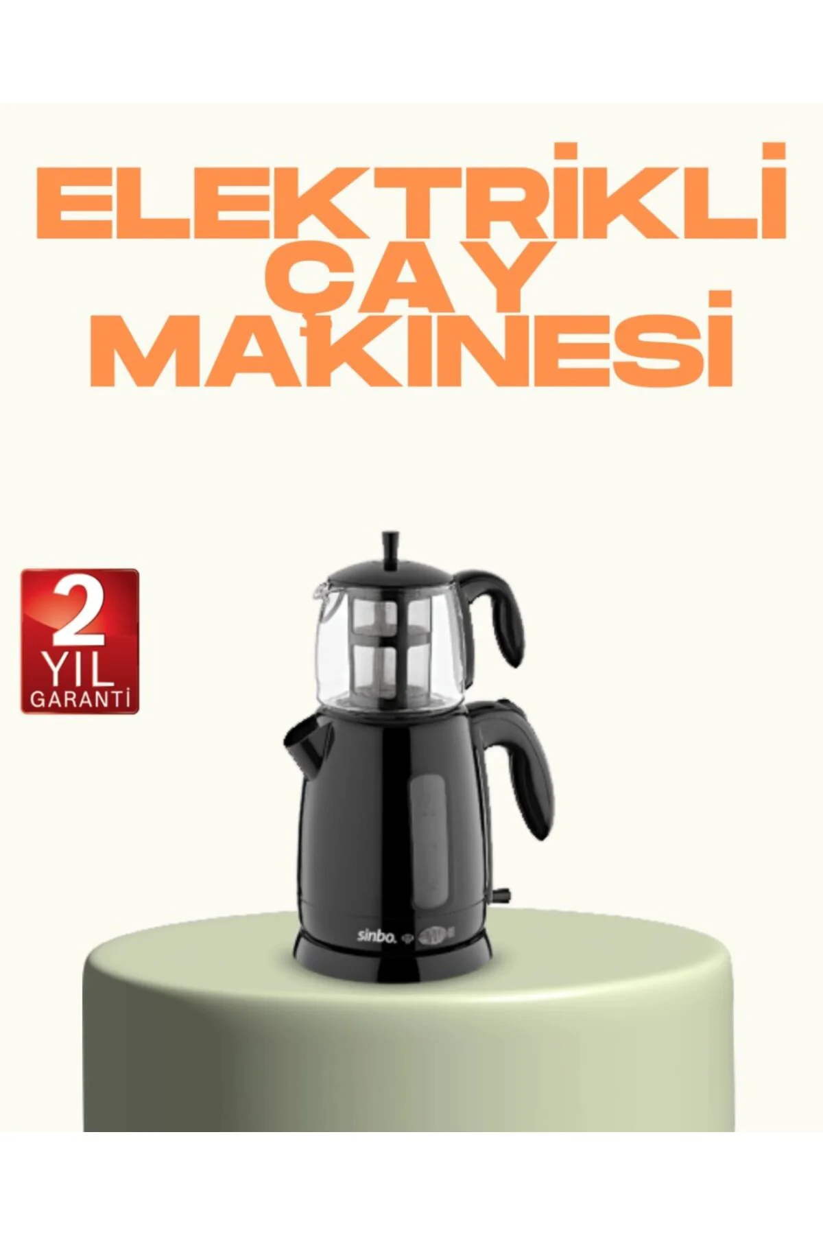 Susuz Çalışma Emniyetli Sinbo Elektrikli Çay Makinesi