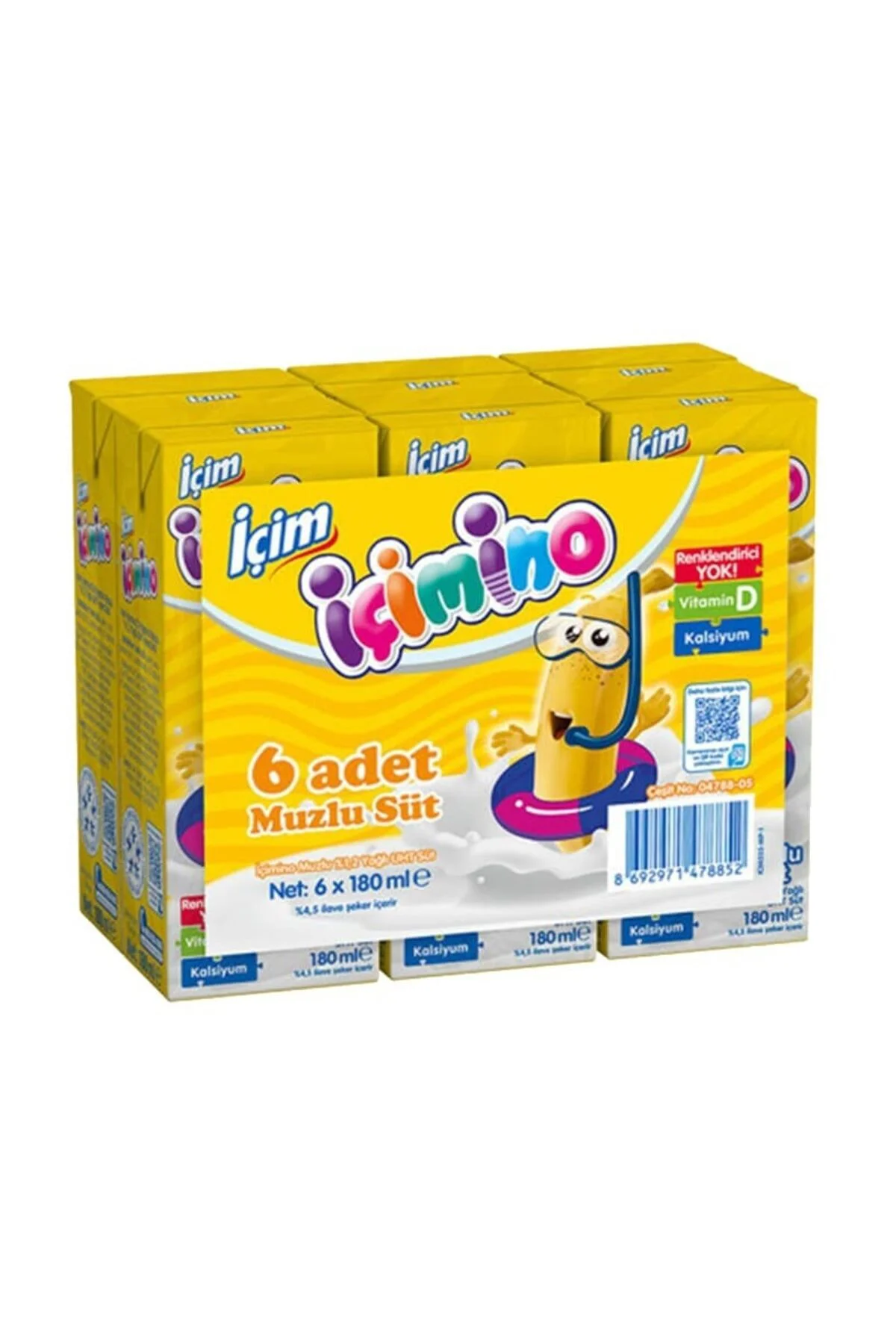 Süt İçimino Muzlu 180x6 ml