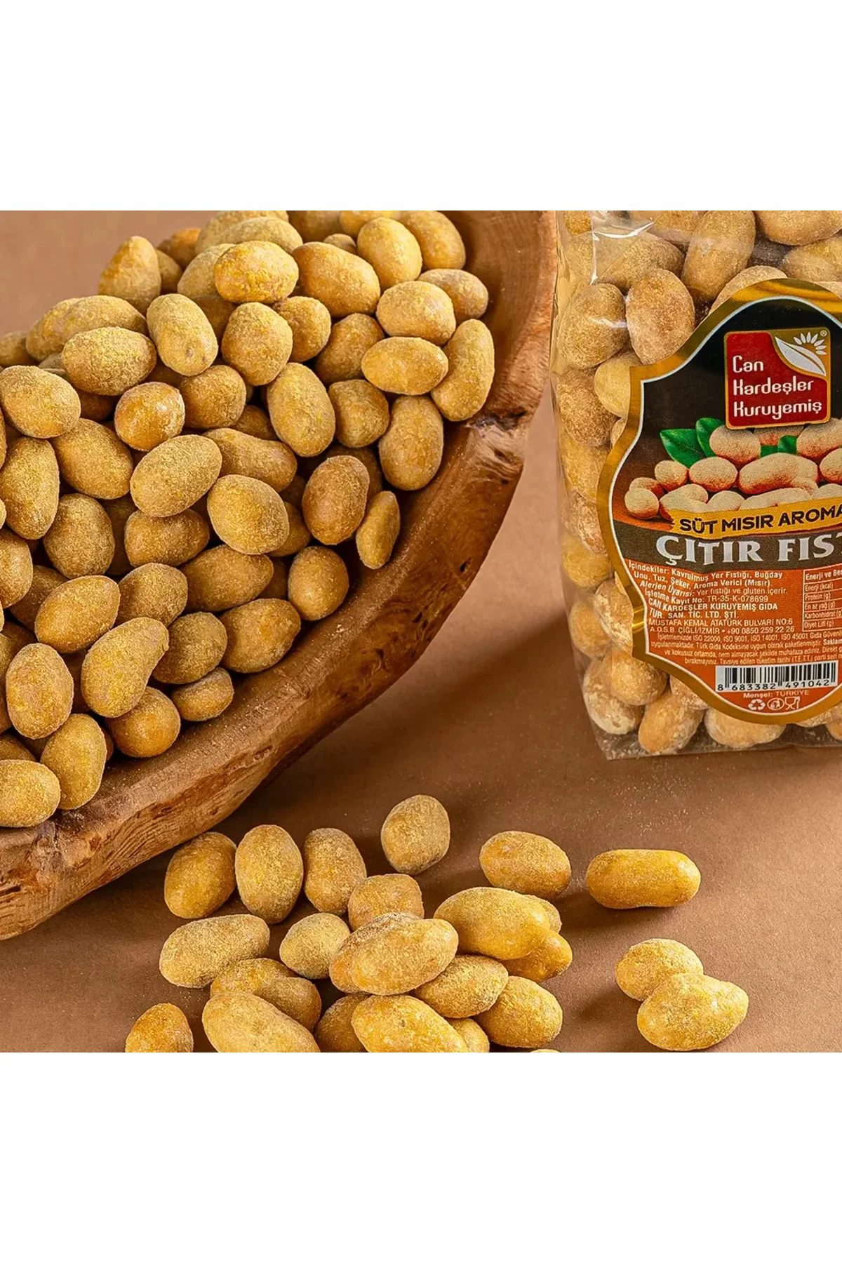 Süt Mısır Aromalı Çıtır Fıstık | Cips Tadında 250 g Süt Mısır Aromalı Çıtır Fıstık | Cips Tadında 250 g - Görsel 3