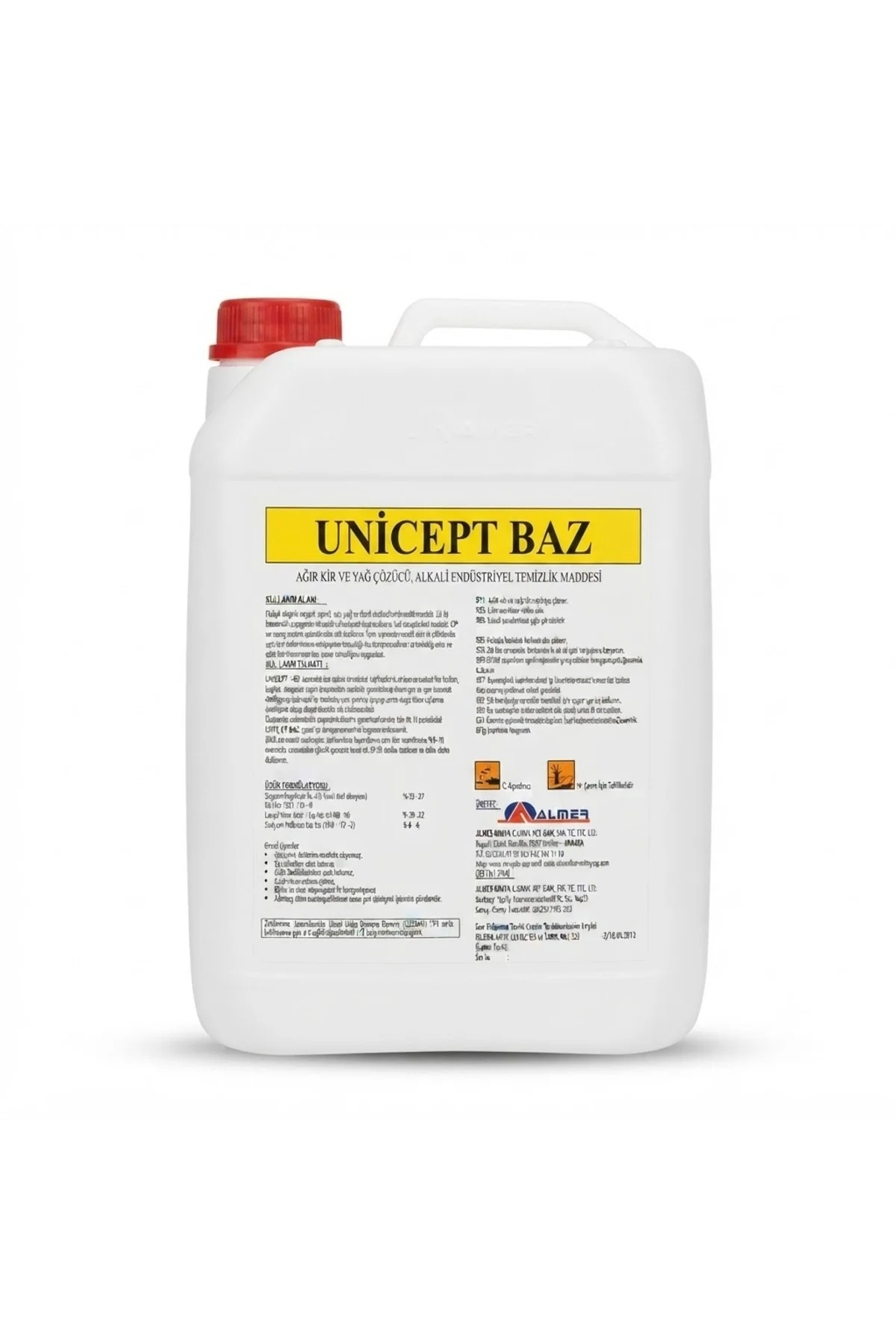 Süt Sağım Makinesi Temizleme Dezenfektanı Unıcept Baz 5 Litre