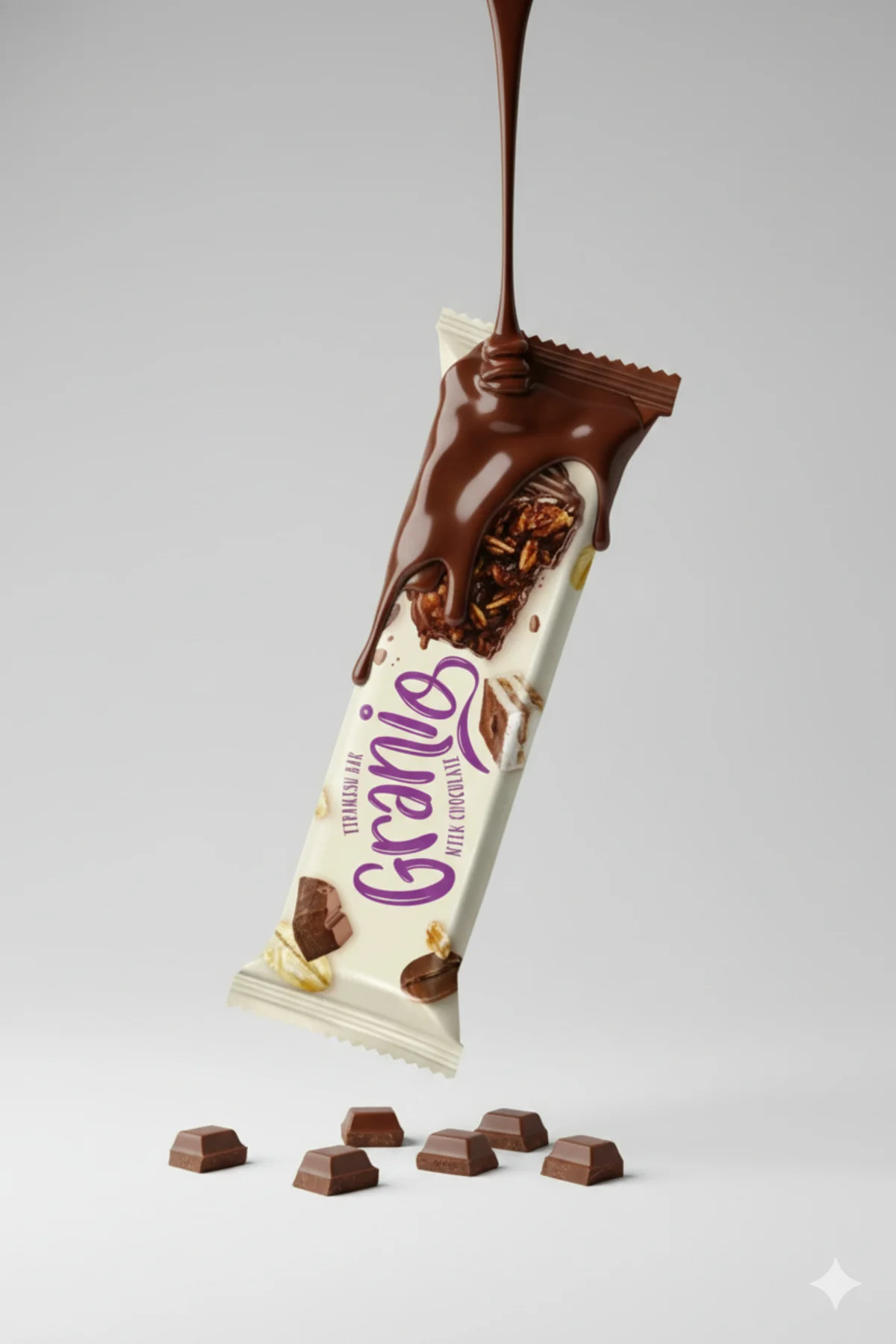 Sütlü Çikolata Kaplamalı Tiramisu Aromalı Karamelize Bisküvili Tahıl Bar 40 grX24 Adet ( İkram.İaşə) Sütlü Çikolata Kaplamalı Tiramisu Aromalı Karamelize Bisküvili Tahıl Bar 40 grX24 Adet ( İkram.İaşə)