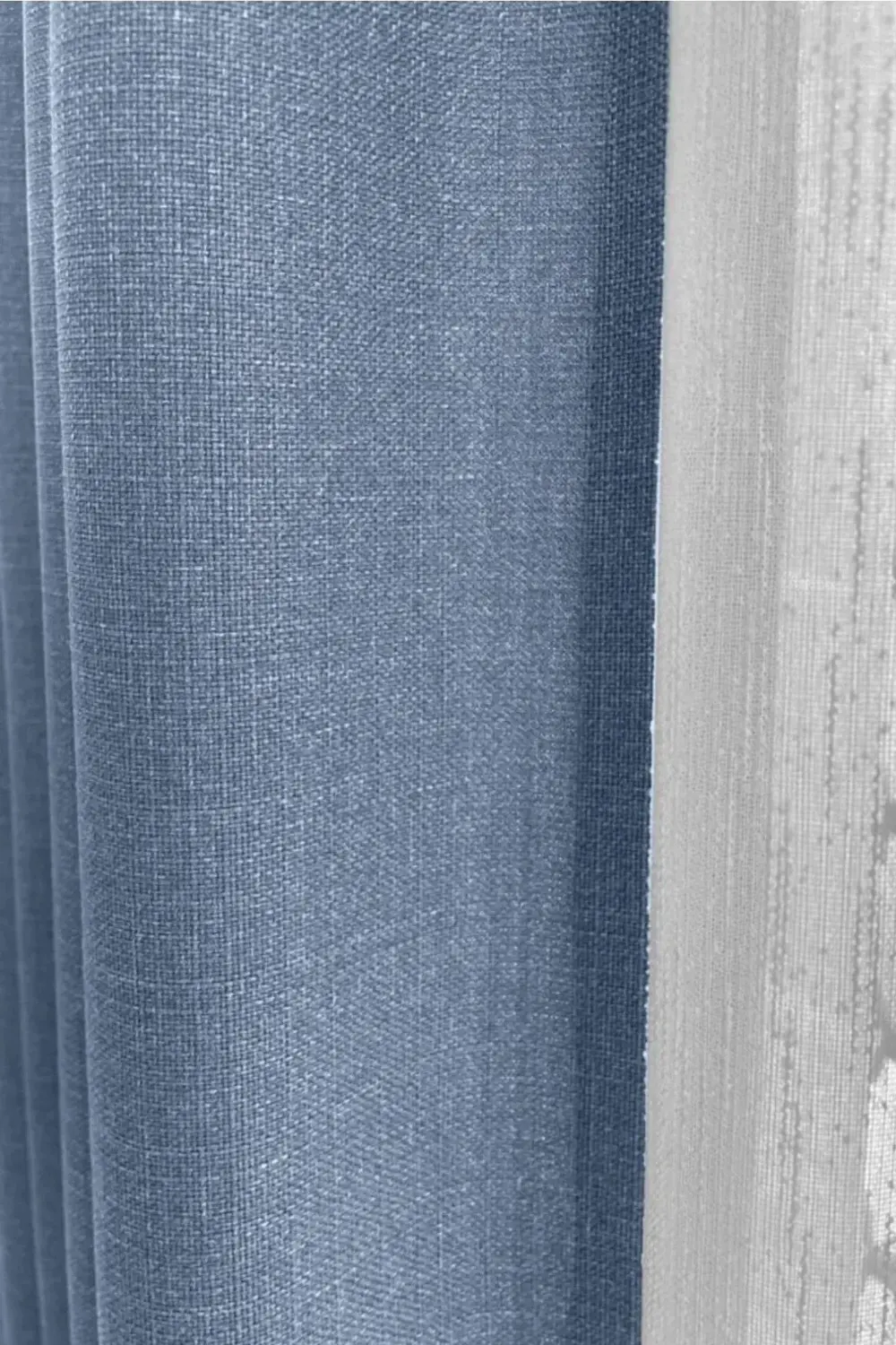 Sütlü Kahve Şık Doğal Keten Fon Perde - Tek Kanat ve Bağlama Kolu