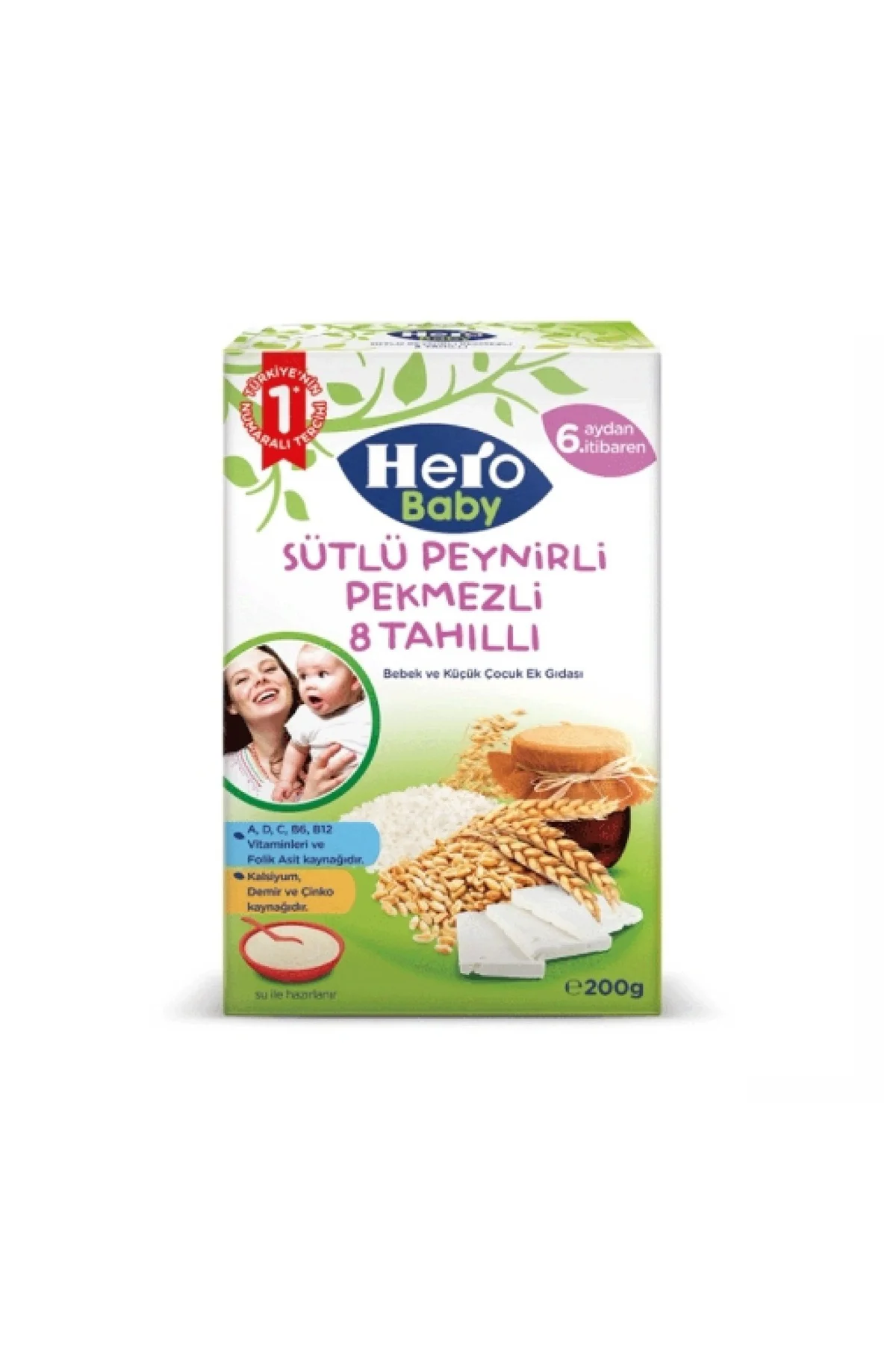 Sütlü Peynirli-Pekmez 8 Tahıllı 200 Gr.