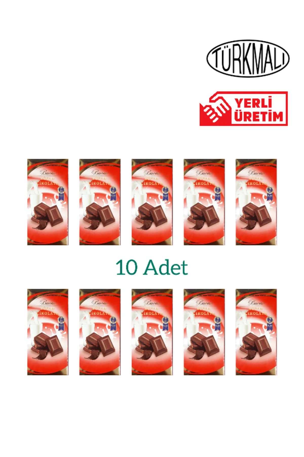SÜTLÜ TABLET ÇİKOLATA 80 GR 10 LU PAKET