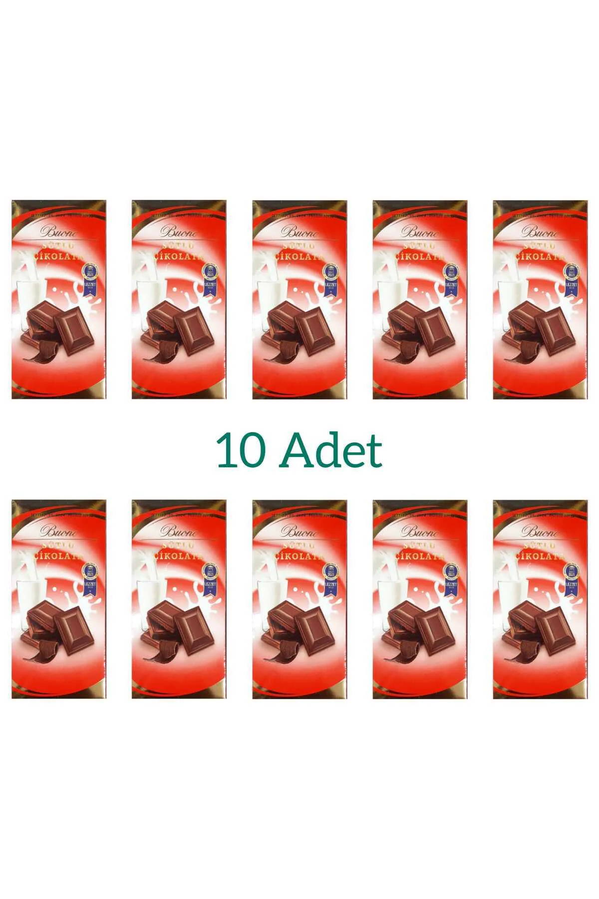 SÜTLÜ TABLET ÇİKOLATA 80 GR 10 LU PAKET