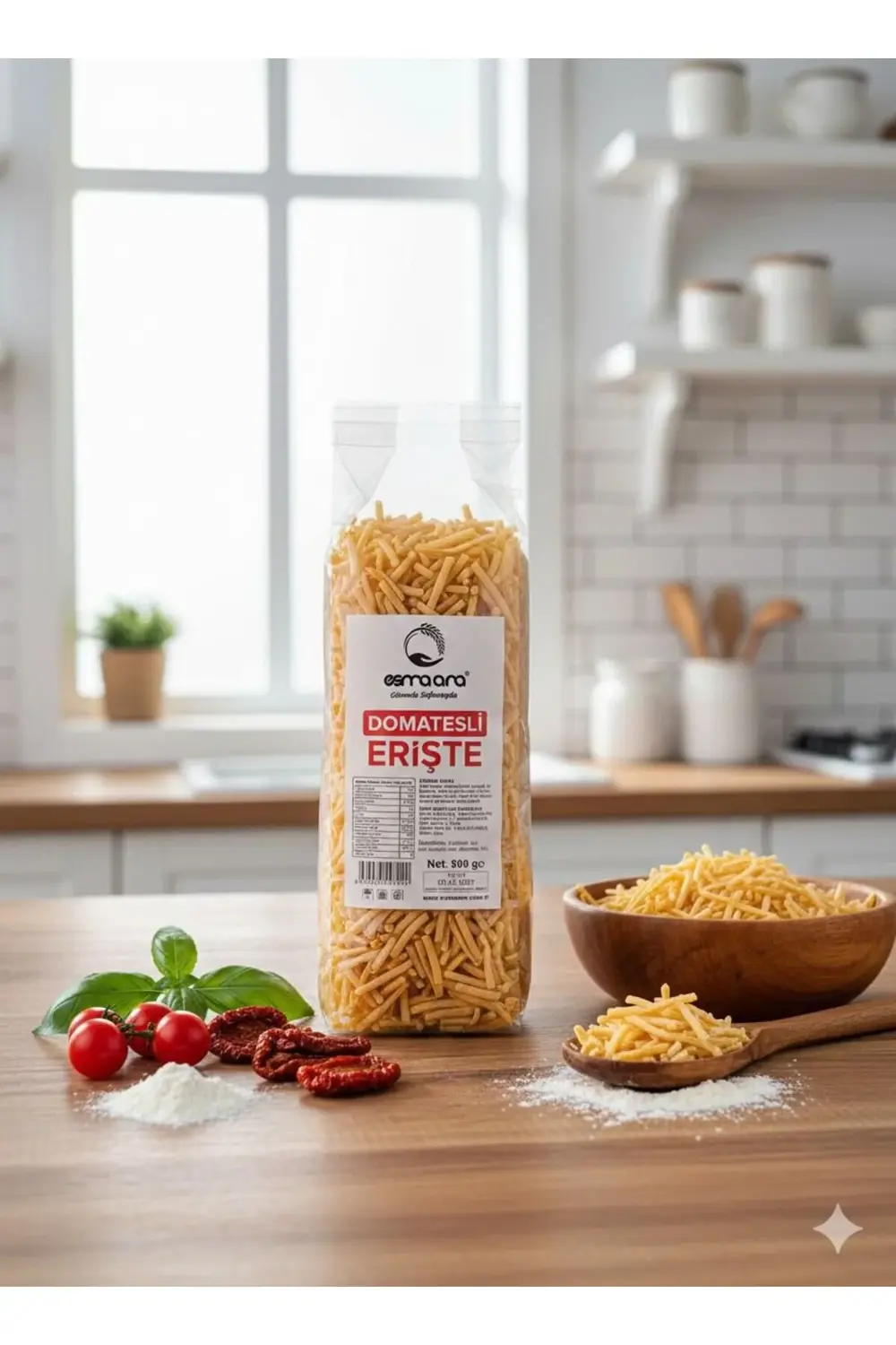 Sütlü Yumurtalı Domatesli Erişte 300 Gr