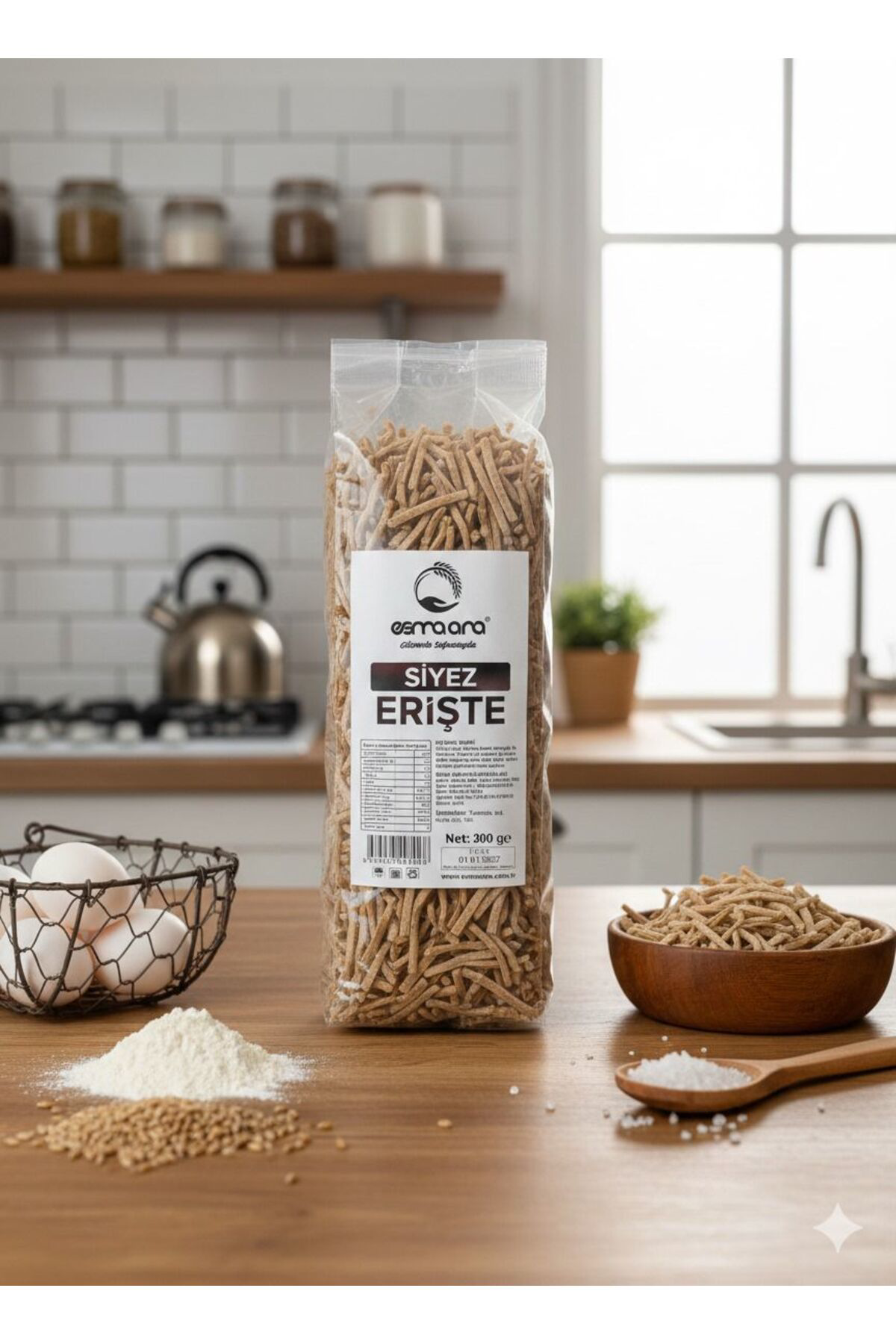 Sütlü Yumurtalı Siyez Erişte 300 gr