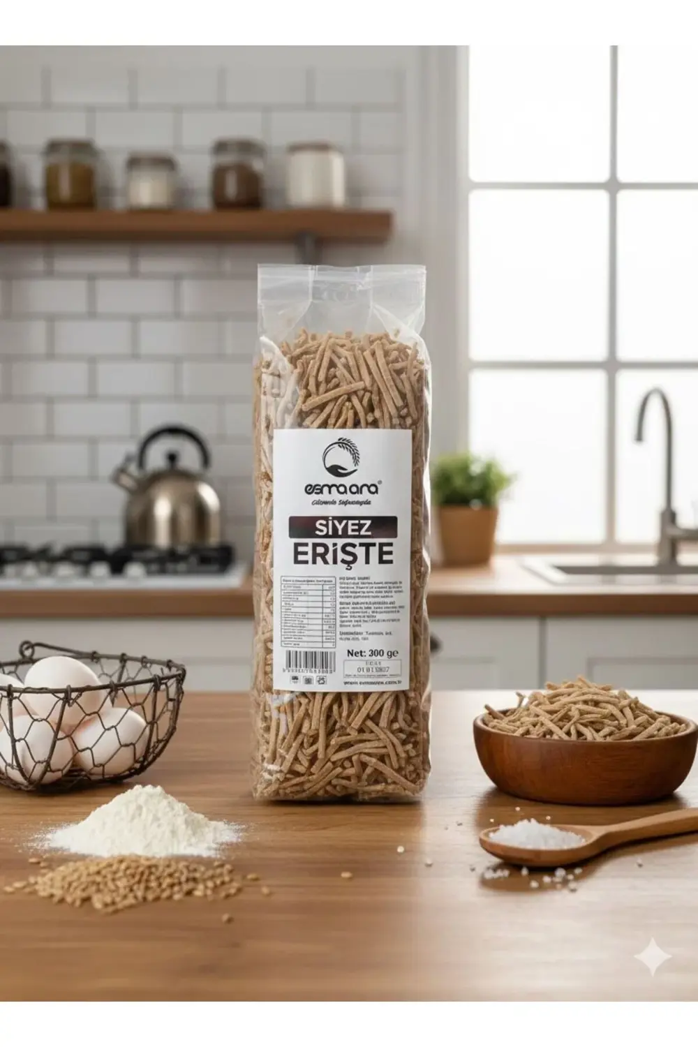 Sütlü Yumurtalı Siyez Erişte 300 gr