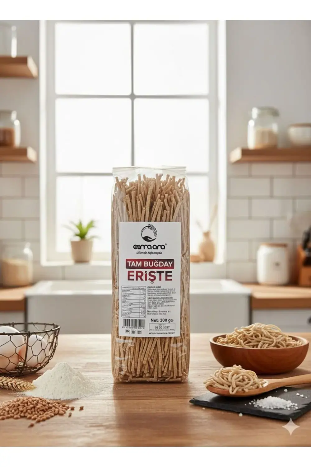 Sütlü Yumurtalı Tam Buğday Erişte 300 gr