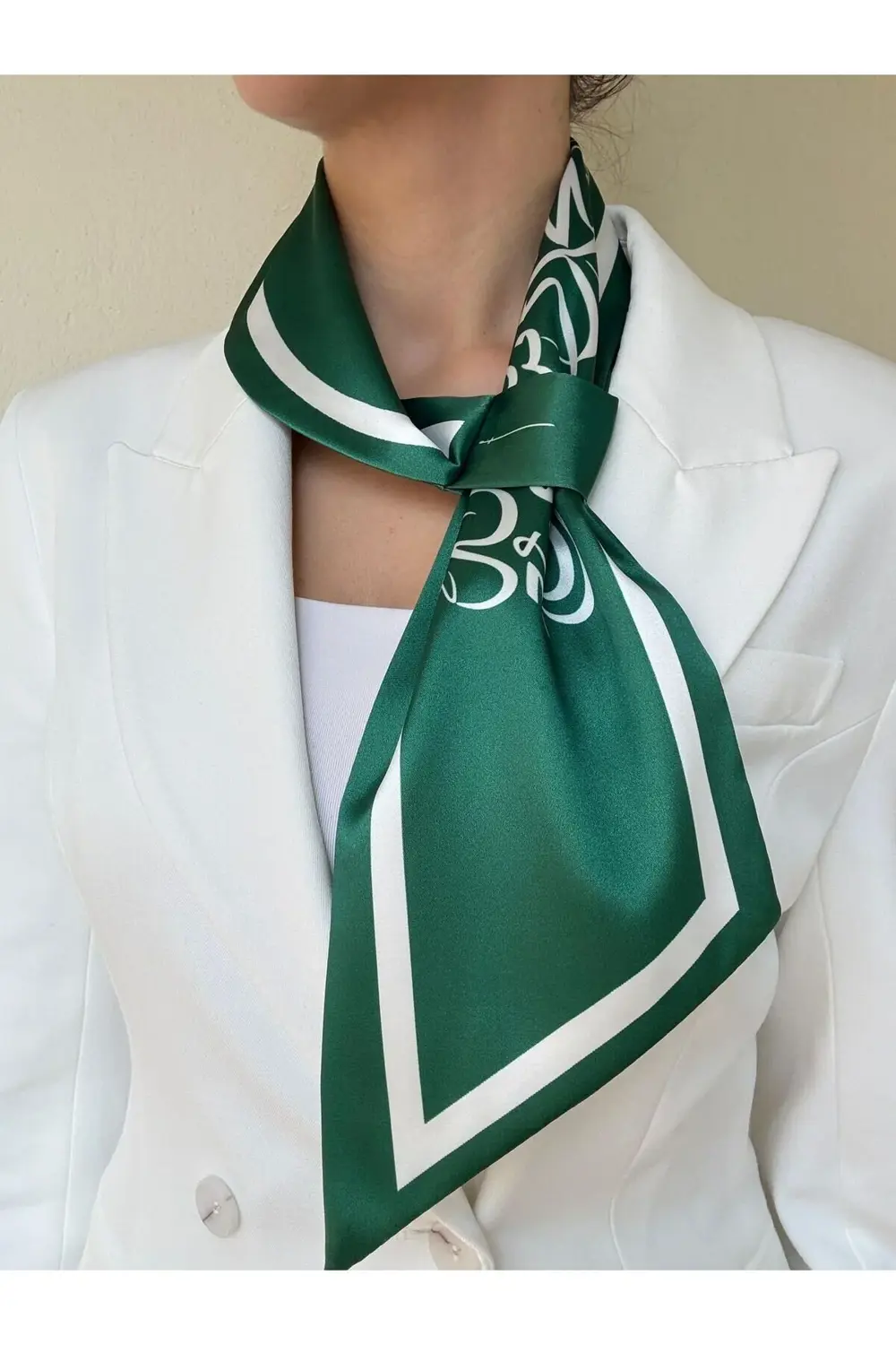 Suudi Arabistan Bayraklı Kravat Eşarp