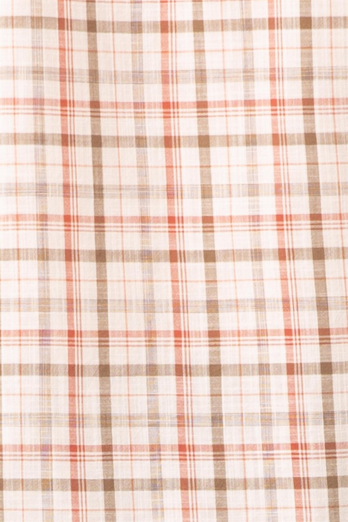 Süvari Süvari Bol Kesim Kırmızı Desenli Cepli Tam Pamuk Erkek Kısa Kollu