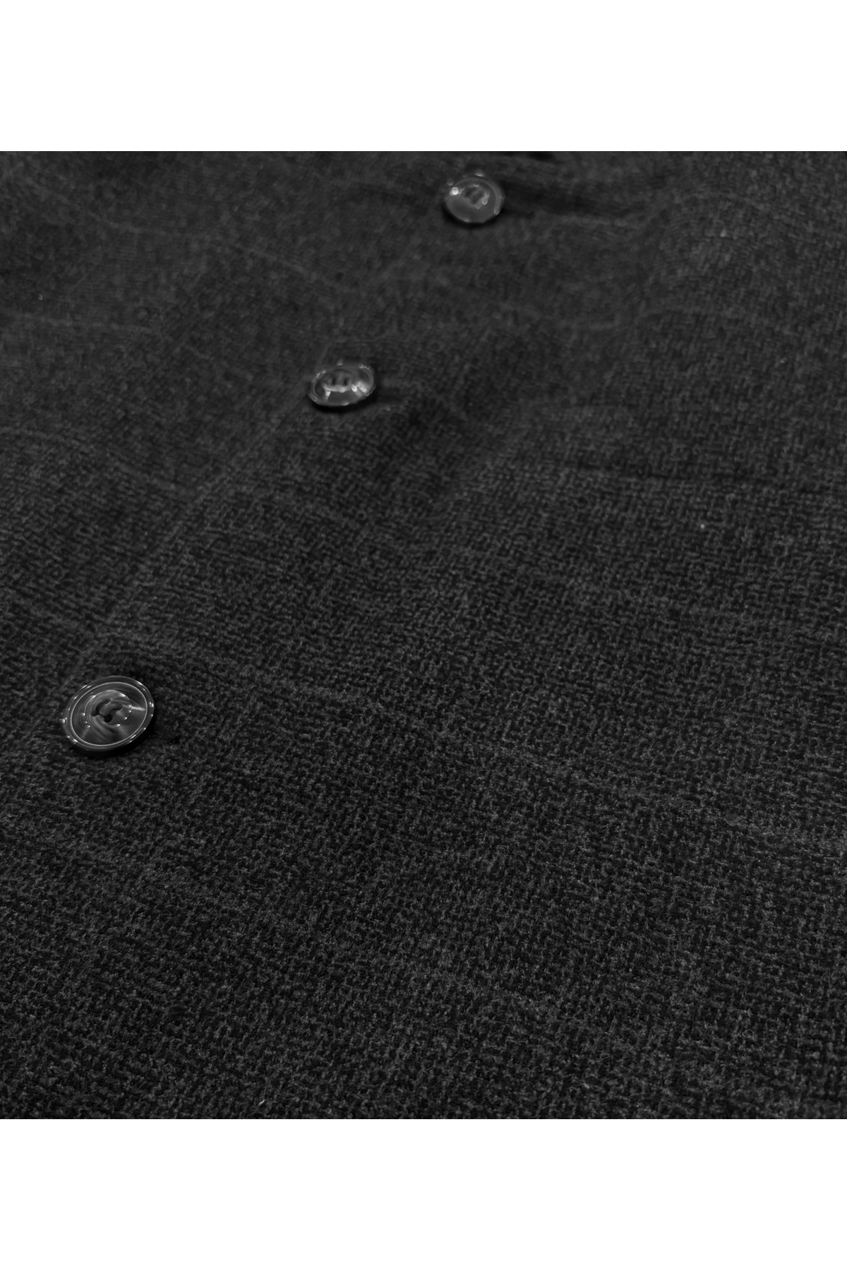 Süvari Süvari Bol Kesim Yünlü Ekose Siyah Erkek Kaban Süvari Süvari Bol Kesim Yünlü Ekose Siyah Erkek Kaban