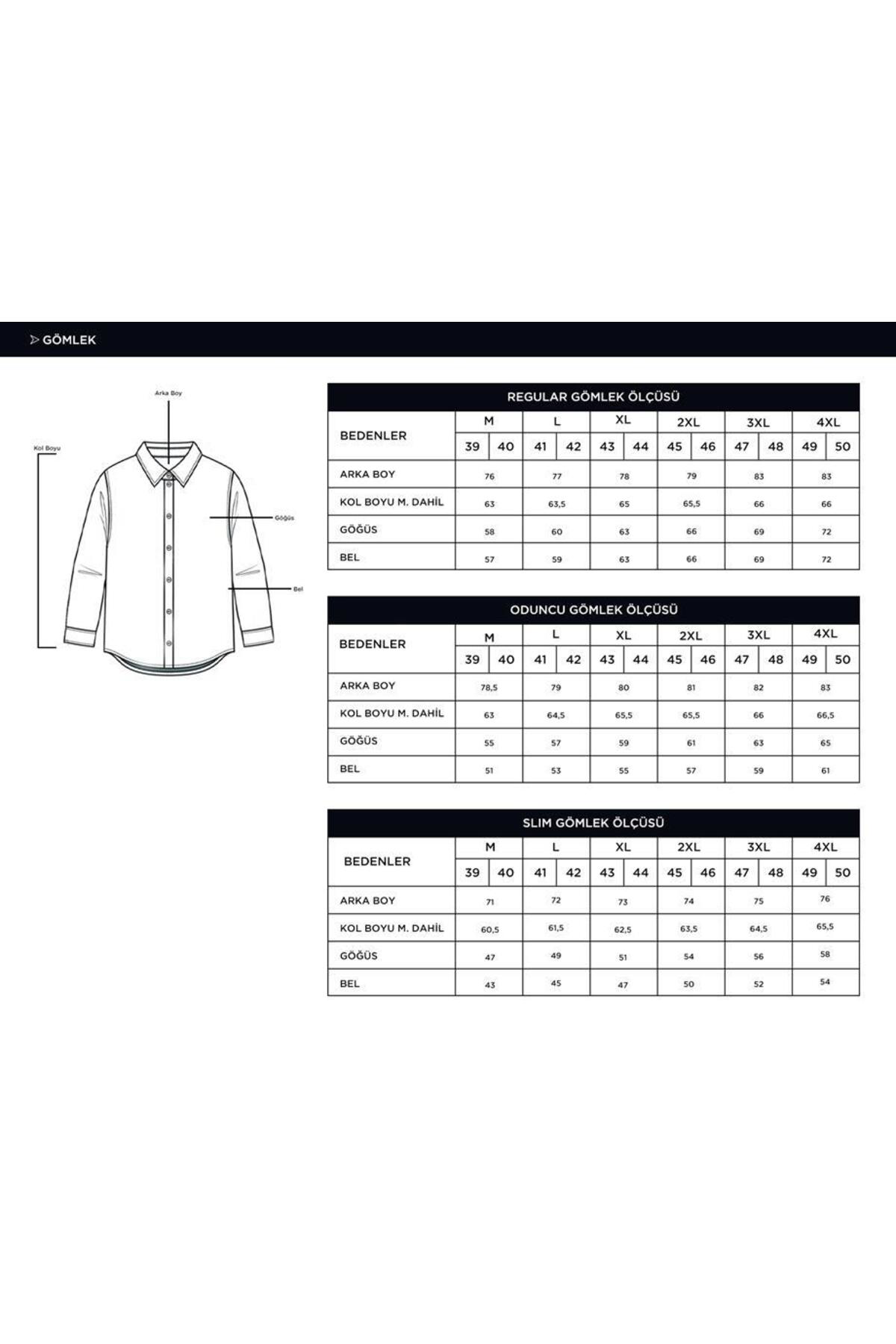 Süvari Süvari Slim Fit Kısa Kol Çizgili Kırmızı Gömlek