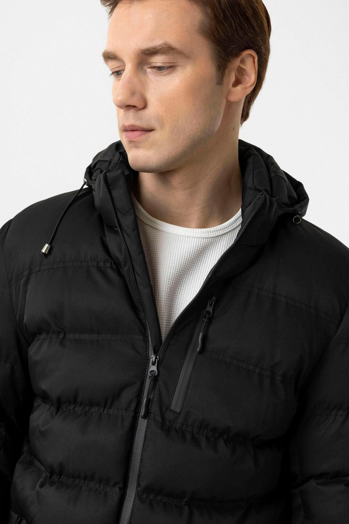 Süvari Süvari Slim Fit Siyah Dolum Mont