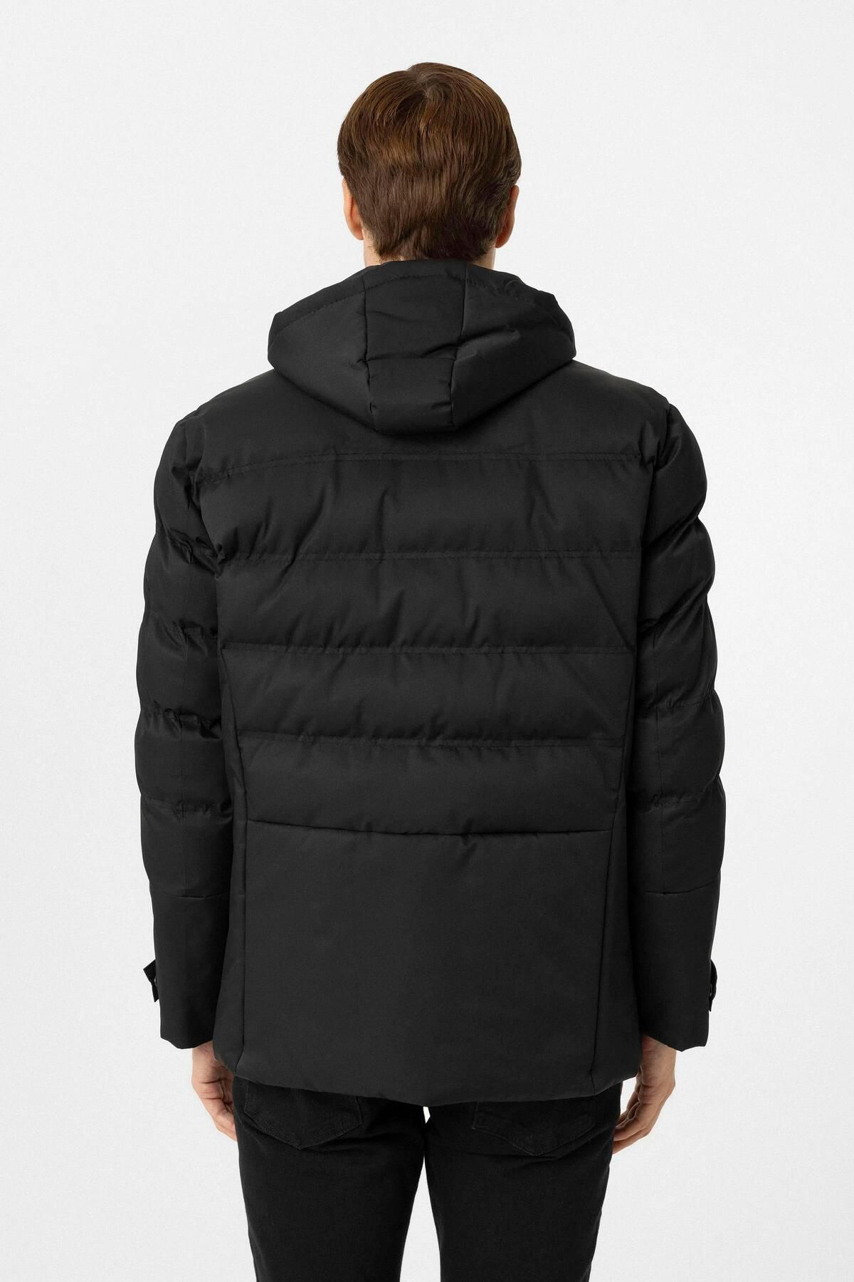 Süvari Süvari Slim Fit Siyah Dolum Mont