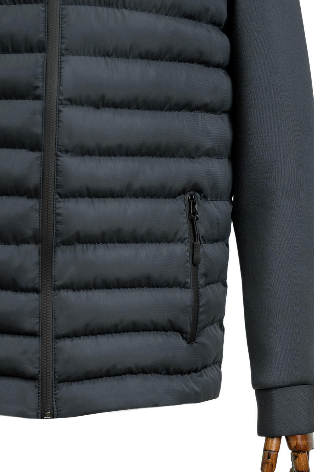 Süvari Süvari Slim Fit Dolum Lacivert Erkek Mont