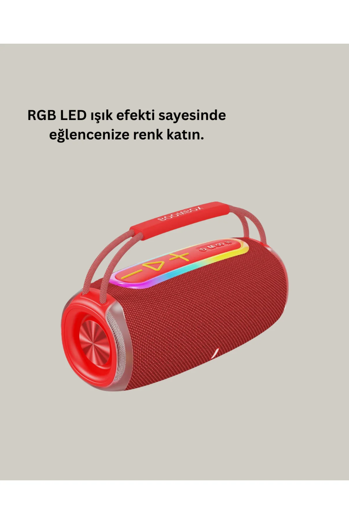 Suya Dayanıklı 20W RGB Hoparlör Bluetooth, USB, SD Kart ve AUX Gi
