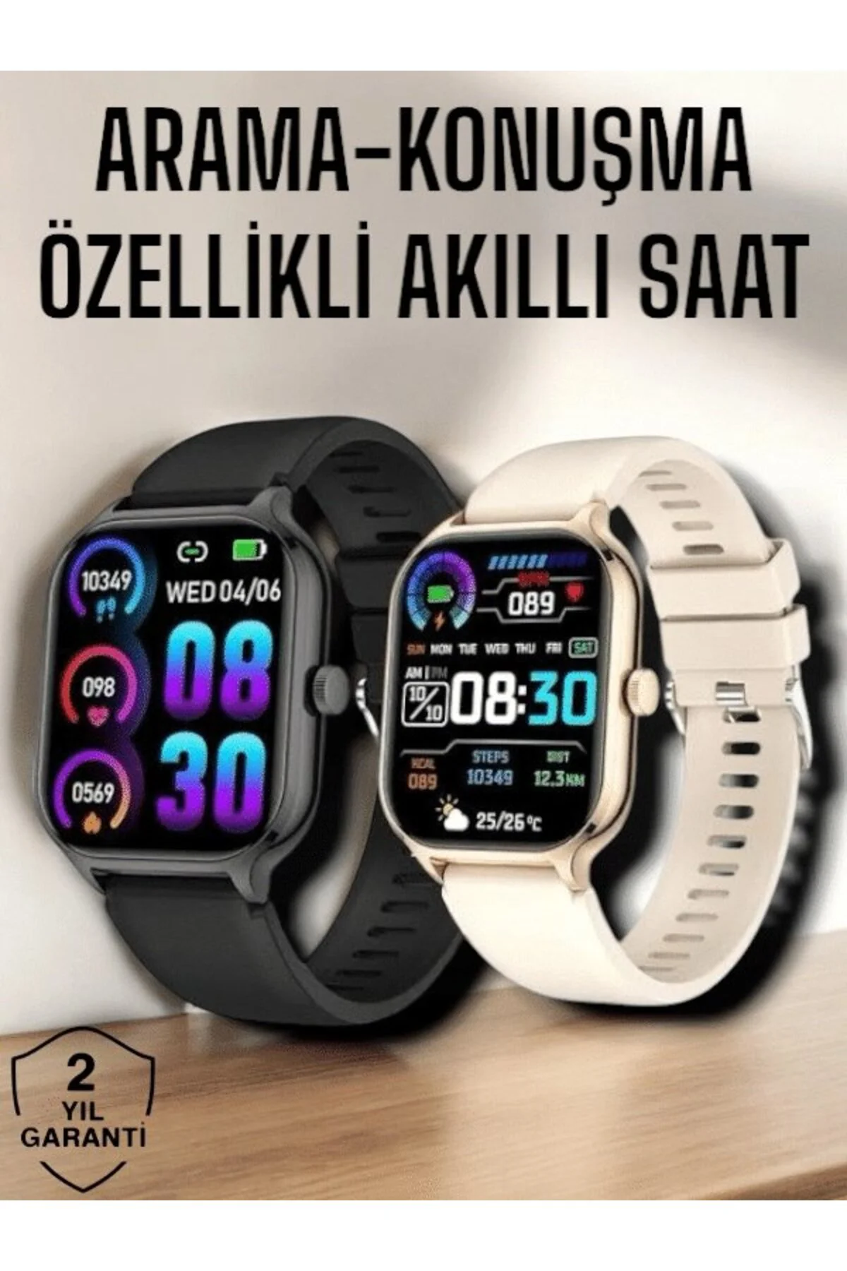 Suya Dayanıklı Bluetooth Akıllı Saat Gps, Adımsayar, Nabız & Sağlık Takibi