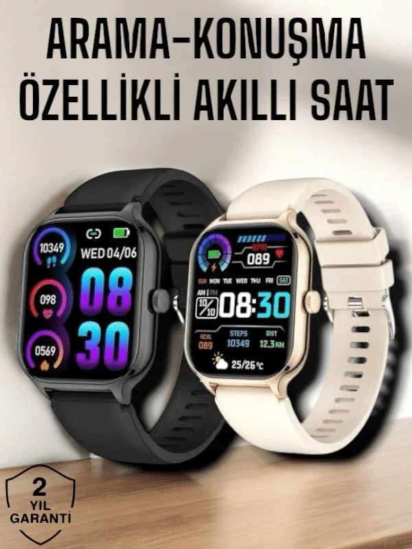 Suya Dayanıklı Bluetooth Akıllı Saat GPS, Adımsayar, Nabız &amp; Sağlık Takibi