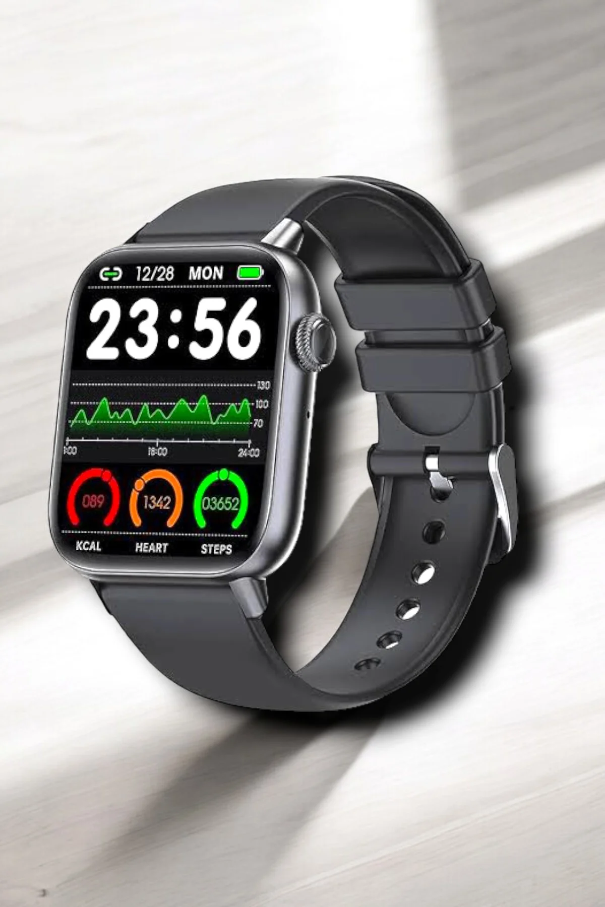 Suya Dayanıklı Bluetooth Akıllı Saat GPS, Adımsayar, Nabız & Sağlık Takibi