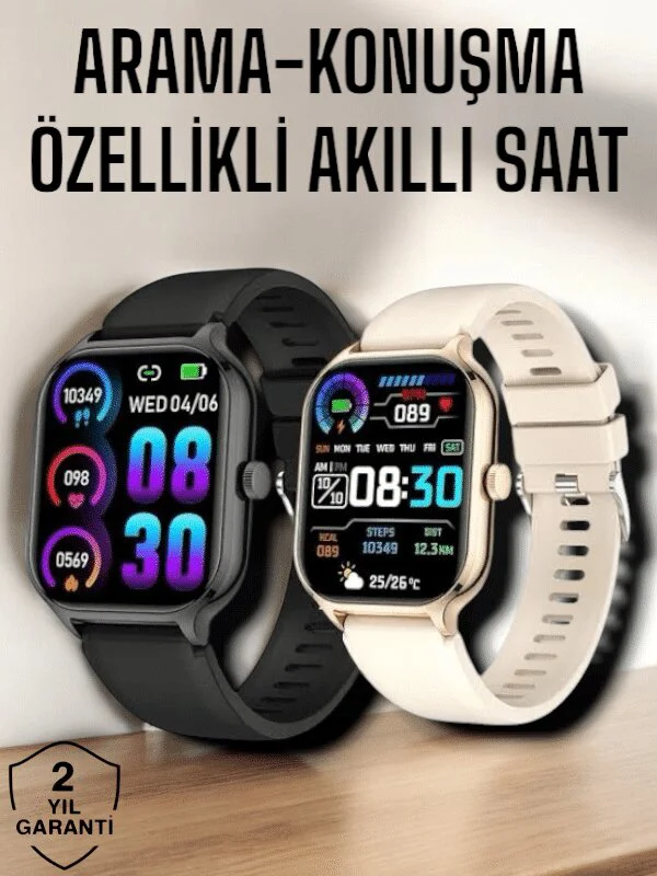 Suya Dayanıklı Bluetooth Akıllı Saat GPS Adımsayar Nabız & Sağlık Takibi - Suya Dayanıklı Akıllı Saat