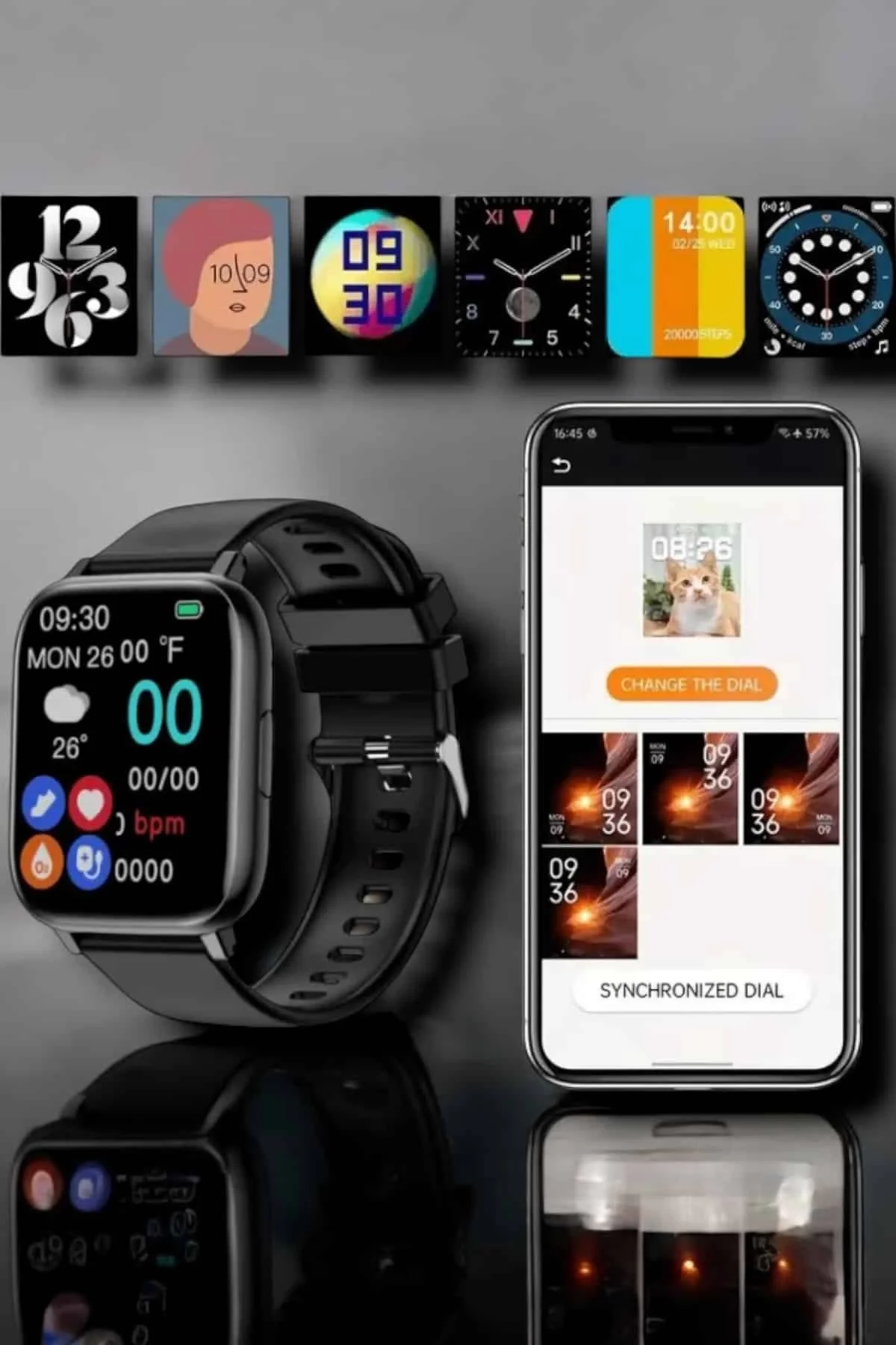 Suya Dayanıklı Bluetooth Akıllı Saat GPS, Adımsayar, Nabız &amp; Sağlık Takibi