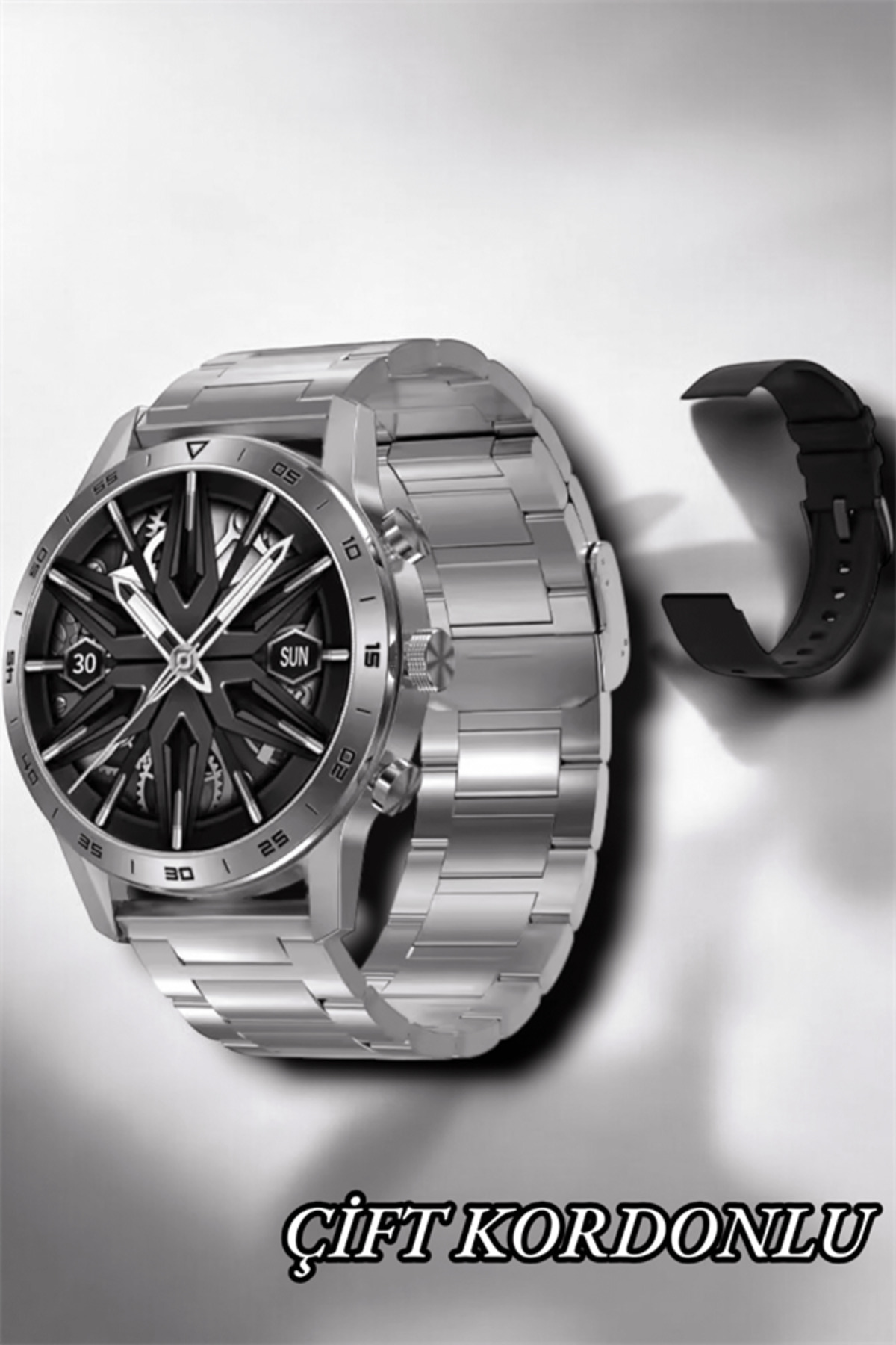 Suya Dayanıklı Dokunmatik Akıllı Saat Bluetooth 5.0, Sesli Asista