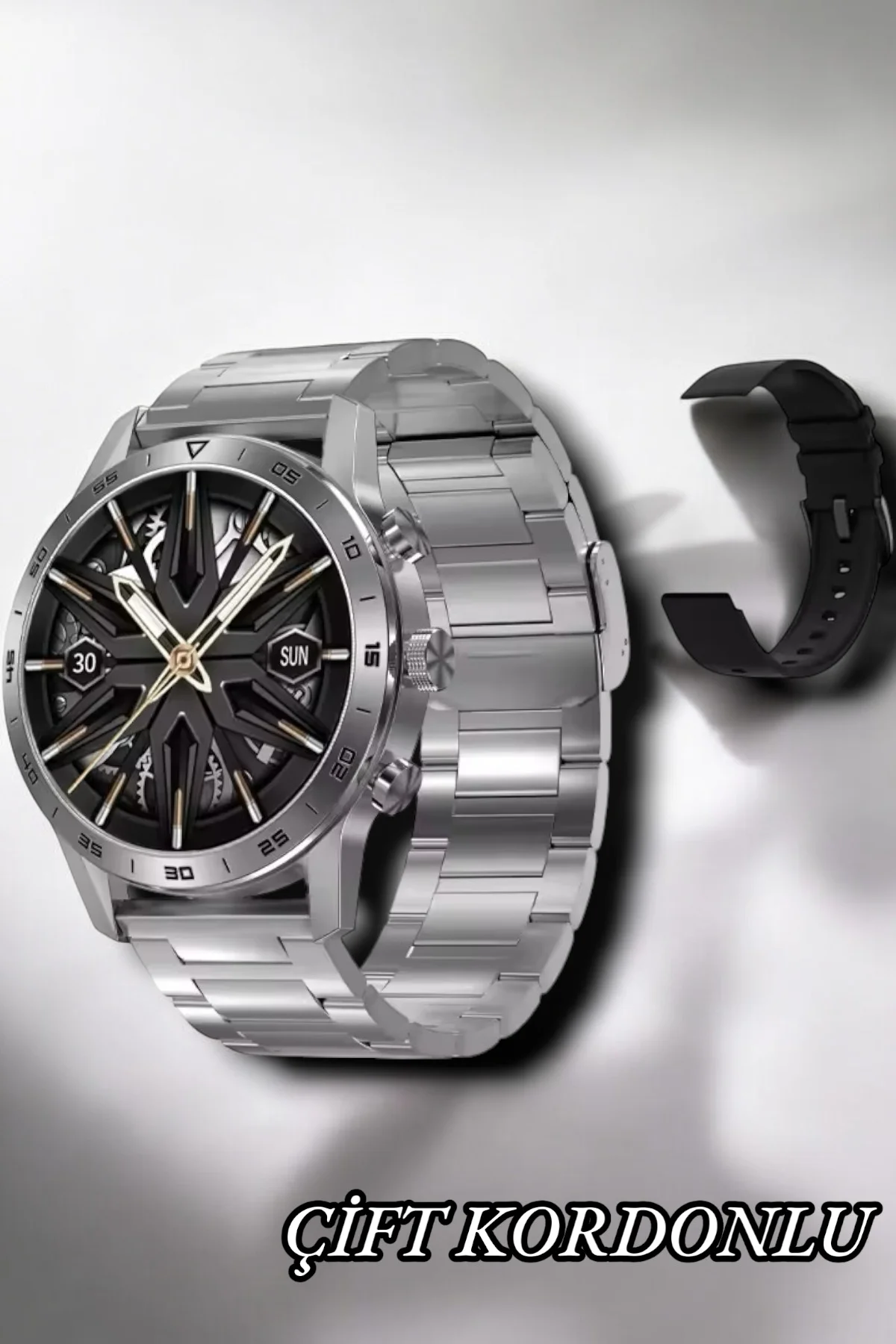 Suya Dayanıklı Dokunmatik Akıllı Saat Bluetooth 5.0, Sesli Asista