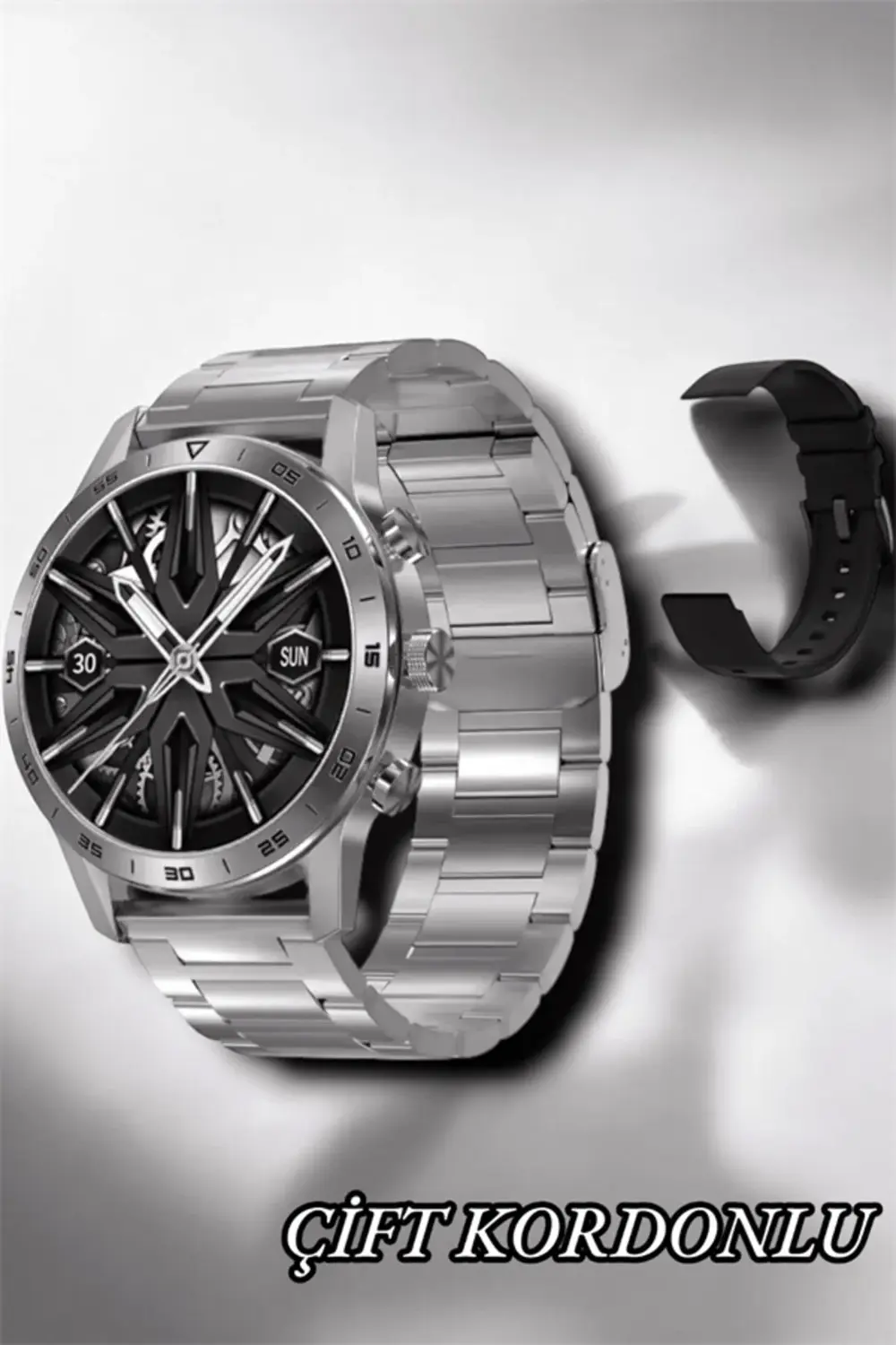 Suya Dayanıklı Dokunmatik Akıllı Saat Bluetooth 5.0, Sesli Asista