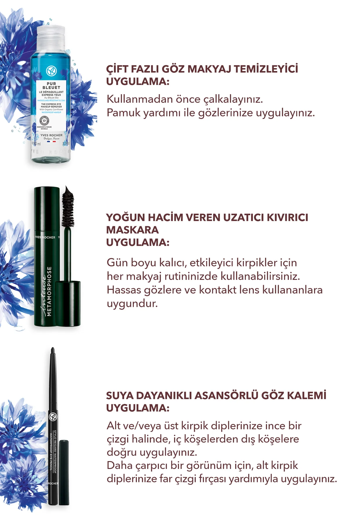 Suya Dayanıklı Göz Makyaj 3’lü Seti-9916905