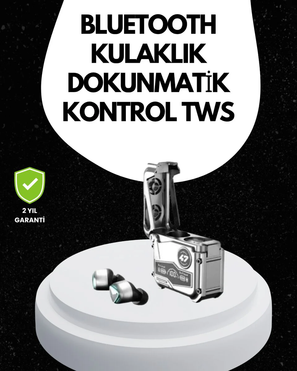 Suya Dayanıklı Kablosuz Kulak İçi Kulaklık – IPX5, 20 Saat Pil Ömrü, Ergonomik 45° Tasarım