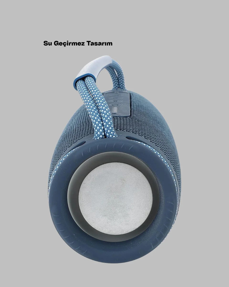 Suya Dayanıklı Taşınabilir Bluetooth Hoparlör - Renkli LED Efektli Outdoor Ses