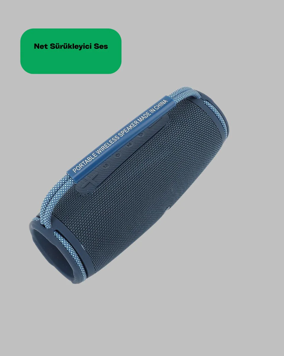 Suya Dayanıklı Taşınabilir Bluetooth Hoparlör - Renkli LED Efektli Outdoor Ses