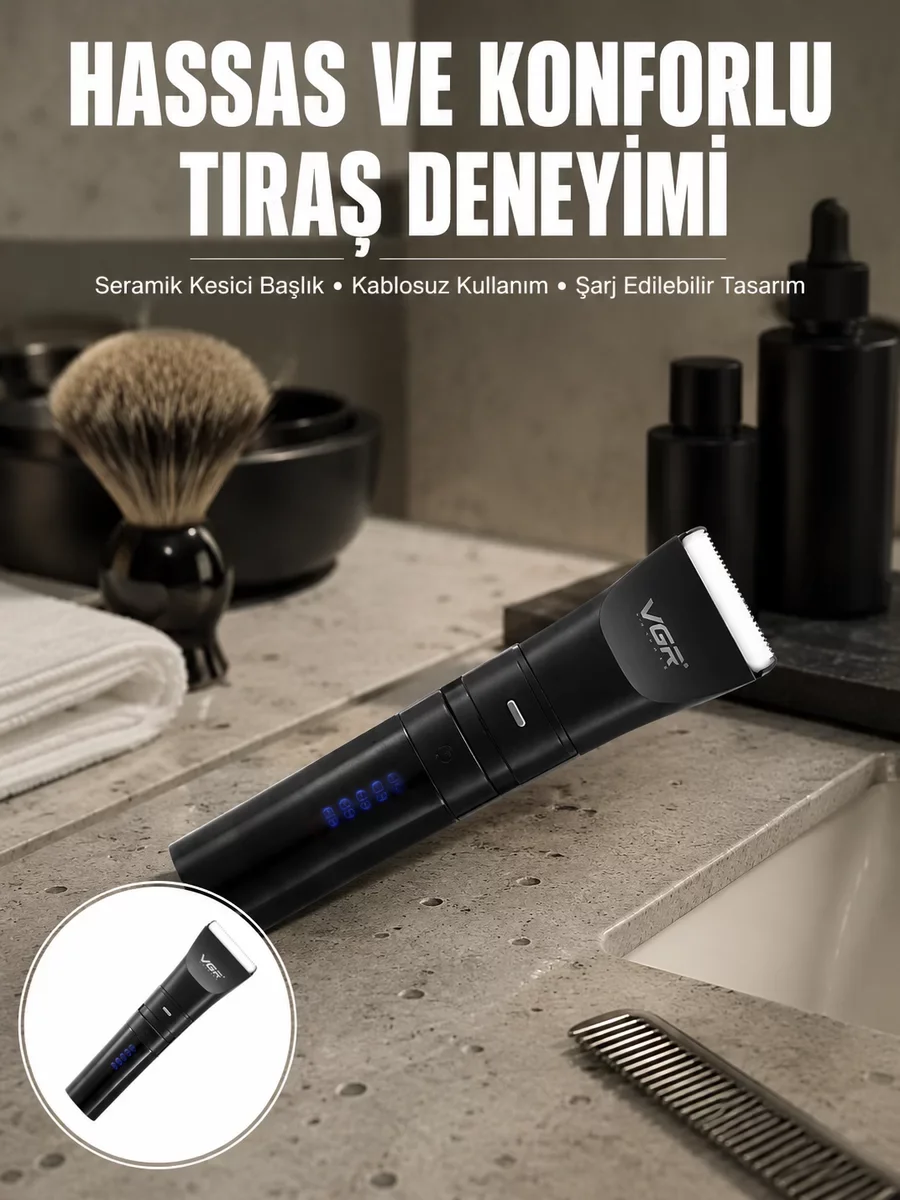 Suya Dayanıklı Tıraş Makinesi – Hassas Paslanmaz Çelik ve Titanyu