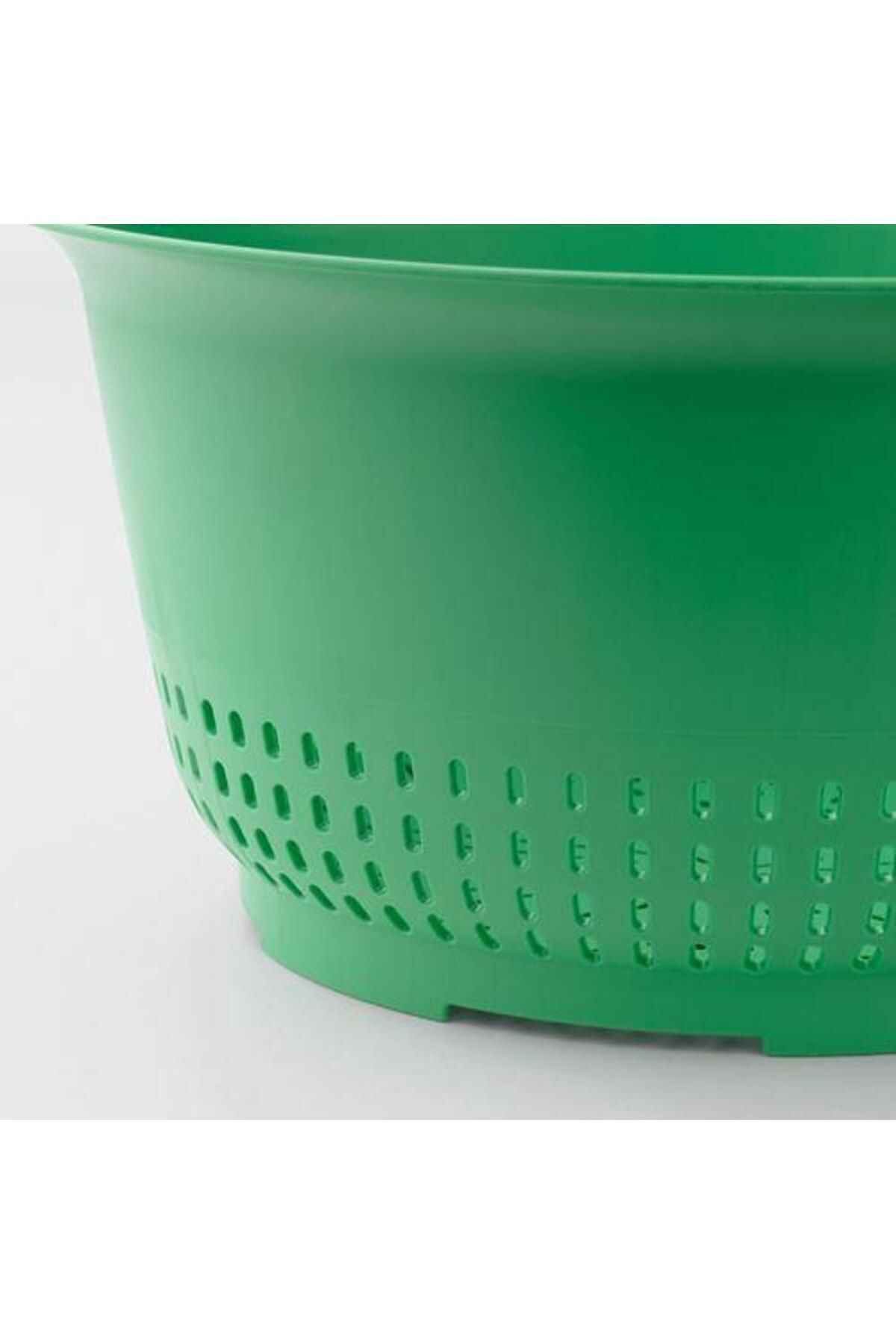 İkea Süzgeç, Yeşil Renk 24 Cm Kevgir Süzgeç Mutfak Gereçleri