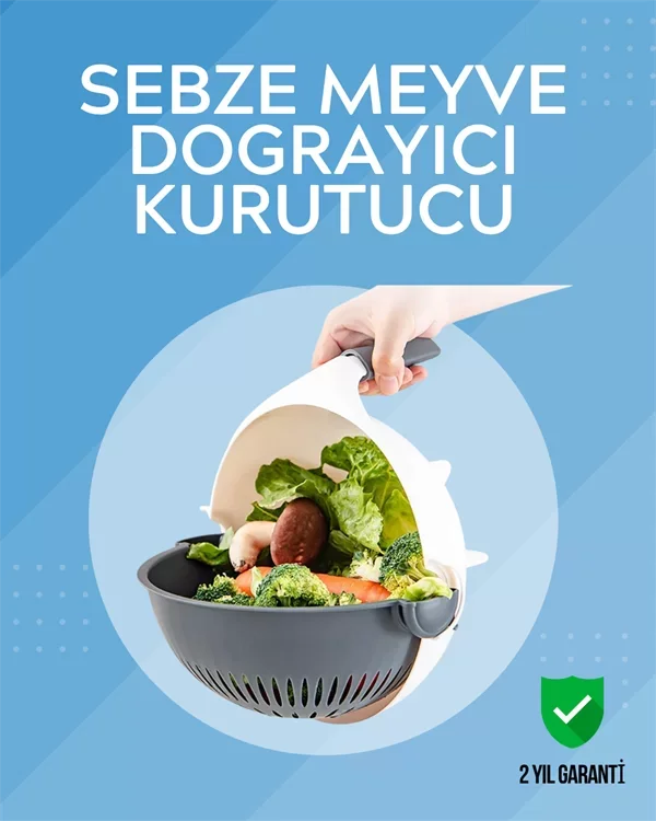 Süzgeçli Hazneye Sahip Çok Amaçlı Rende ve Dilimleyici - Lisinya