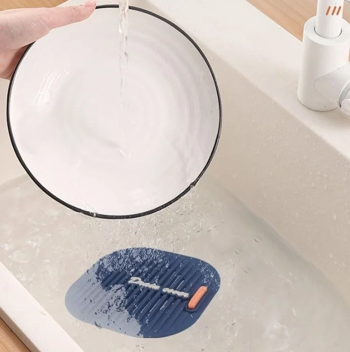 Süzgeçli Lavabo Gider Koruyucu Mat Gri Süzgeçli Lavabo Gider Koruyucu Mat Gri