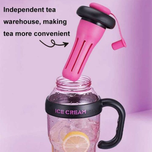 Süzgeçli Su Matarası Termal Bardağı Ayrılabilir Süzgeçli Isıya Da