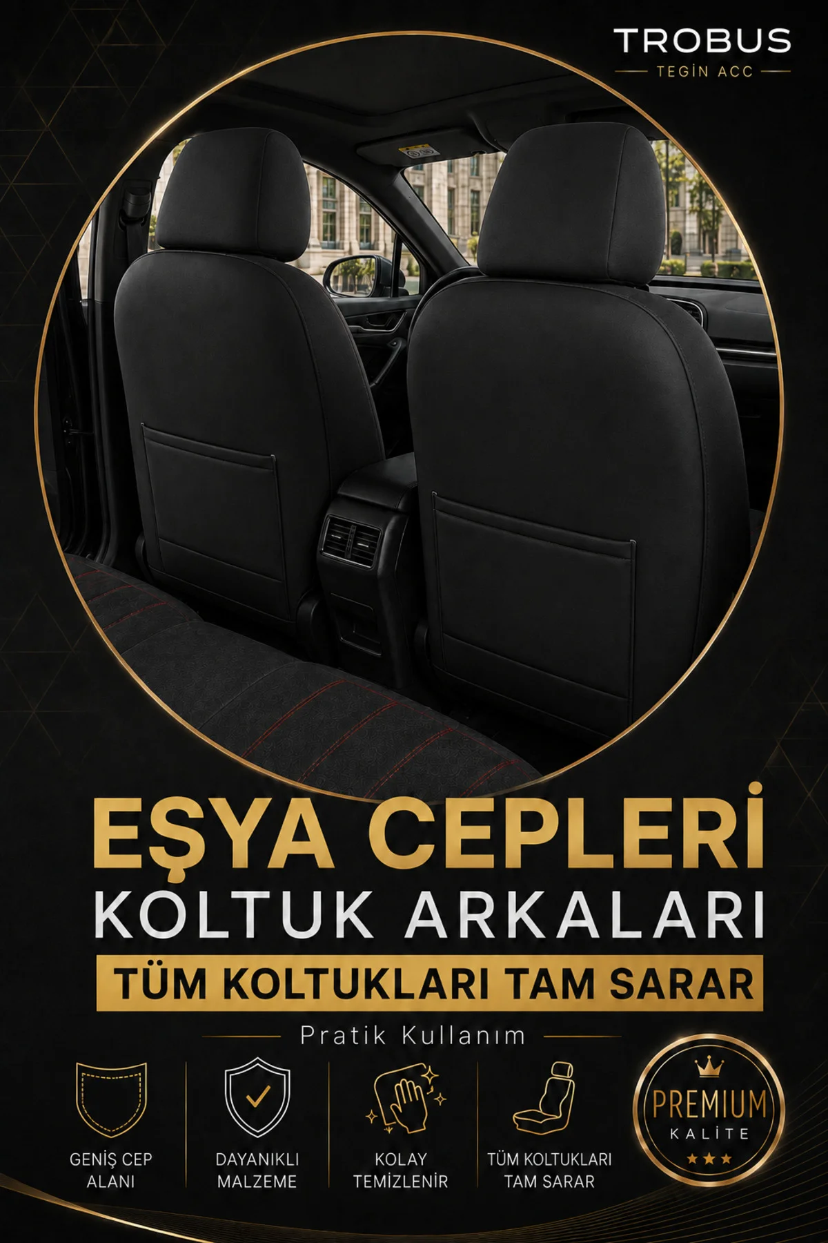 Suzuki Baleno Oto Koltuk Kılıfı 2016 ve Sonrası Kırmızı Başak Serisi Tay Tüyü Tam Set