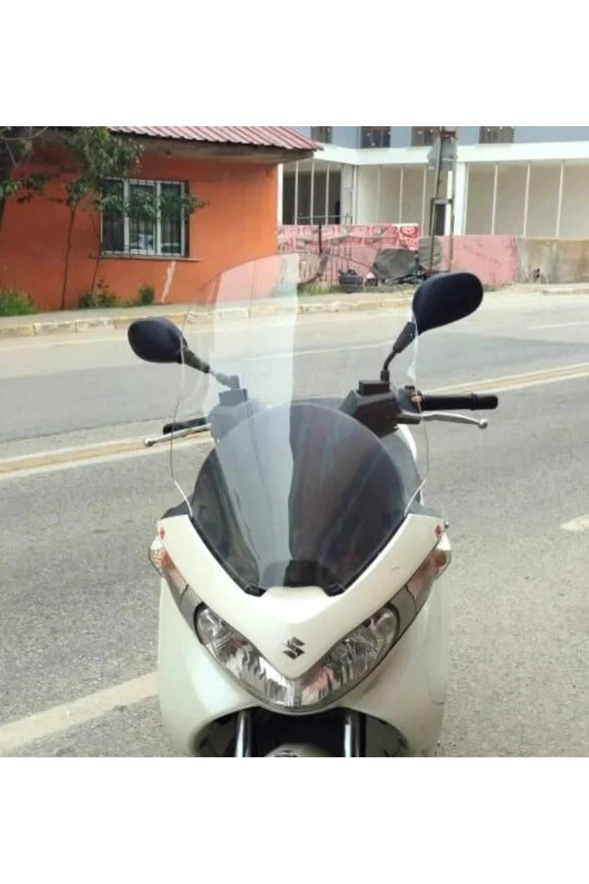 Suzuki Burgman 125 Ön Cam 2006-2013 Model 61cm Şeffaf Renkli 4mm