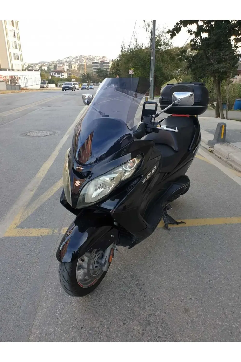 Suzuki Burgman 400 K7 Ön Cam 2007-2015 Model 70cm Füme Renkli 4mm