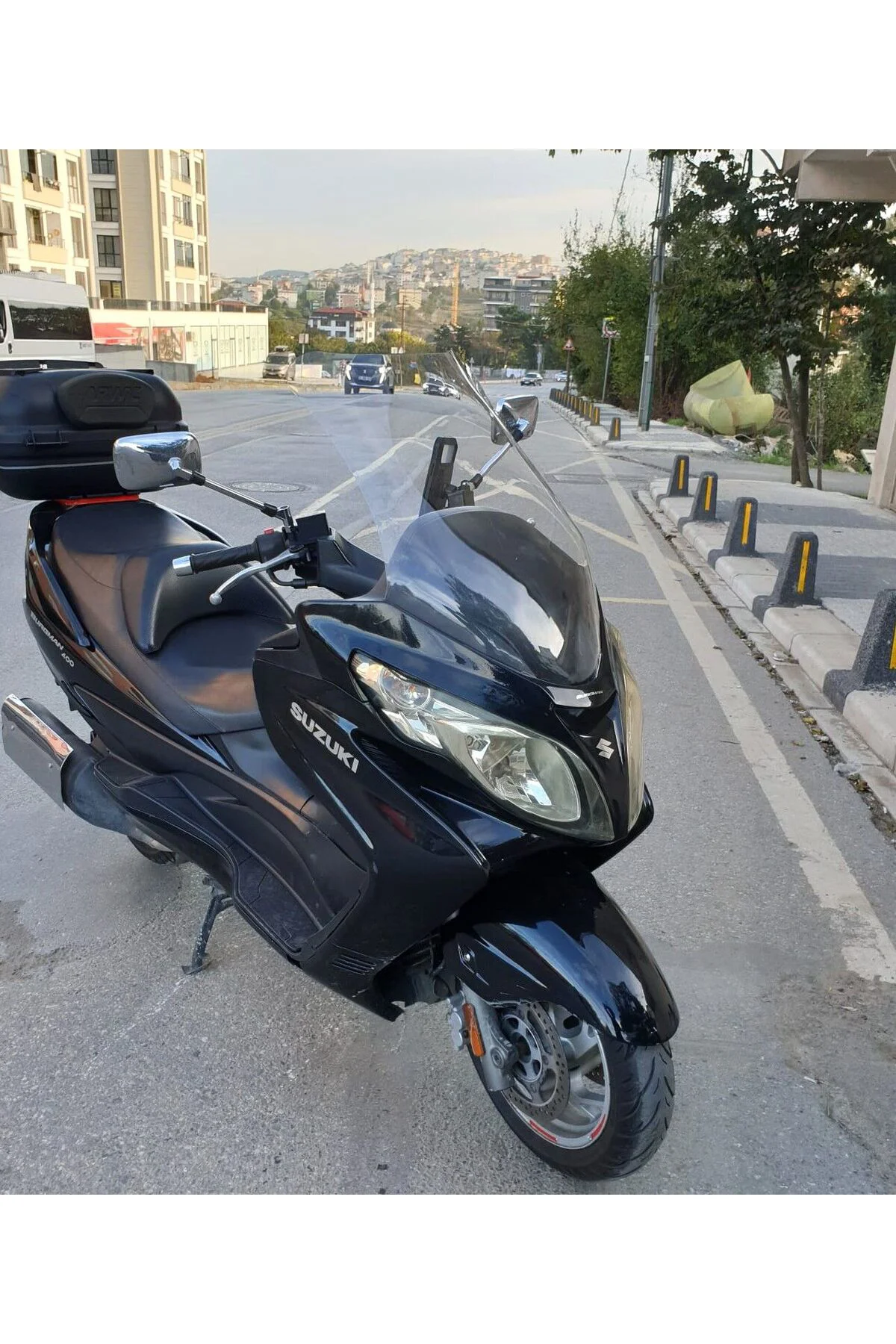 Suzuki Burgman 400 K7 Ön Cam 2007-2015 Model 70cm Şeffaf Renkli 4