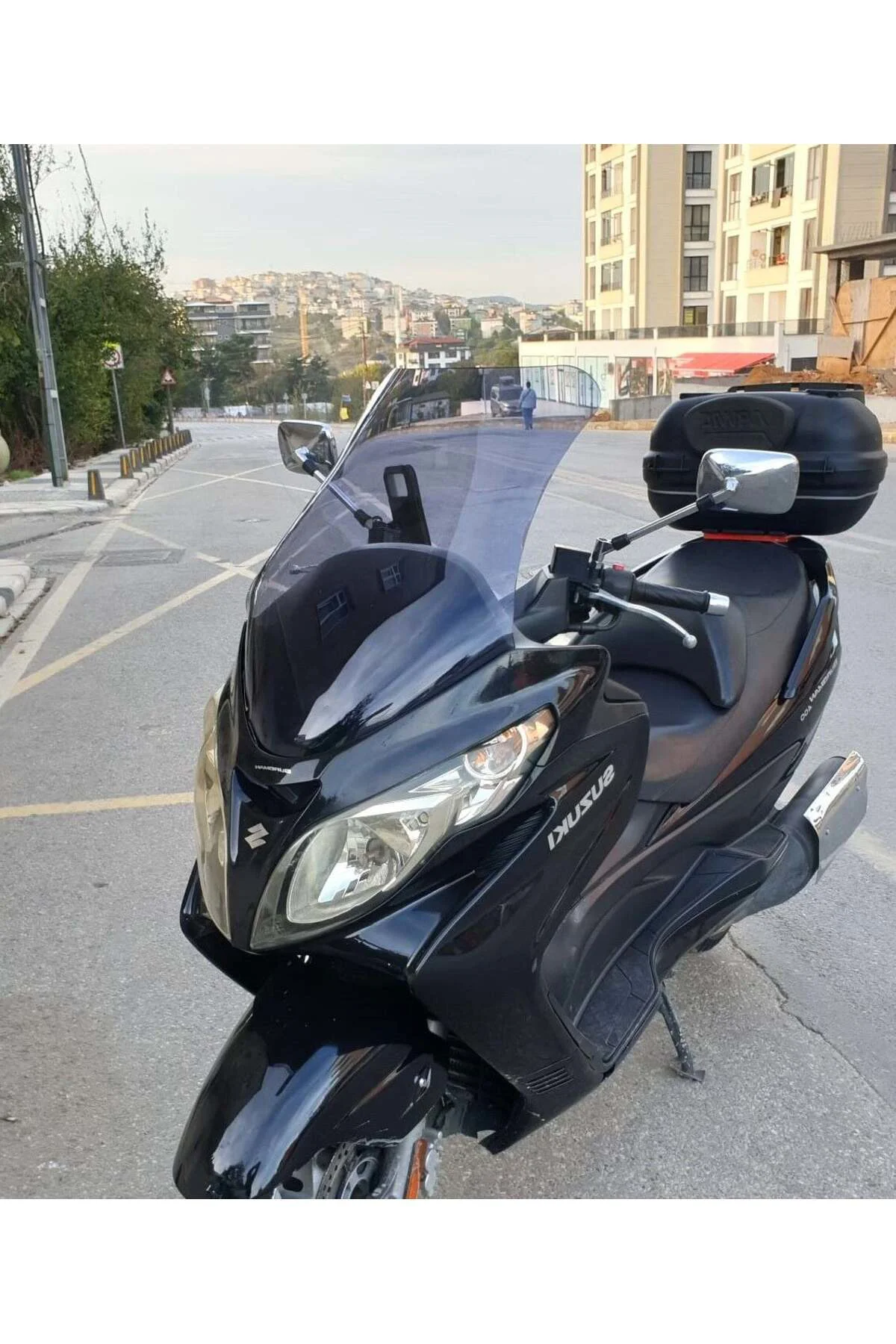 Suzuki Burgman 400 K7 Ön Cam 2007-2015 Model 70cm Füme Renkli 4mm