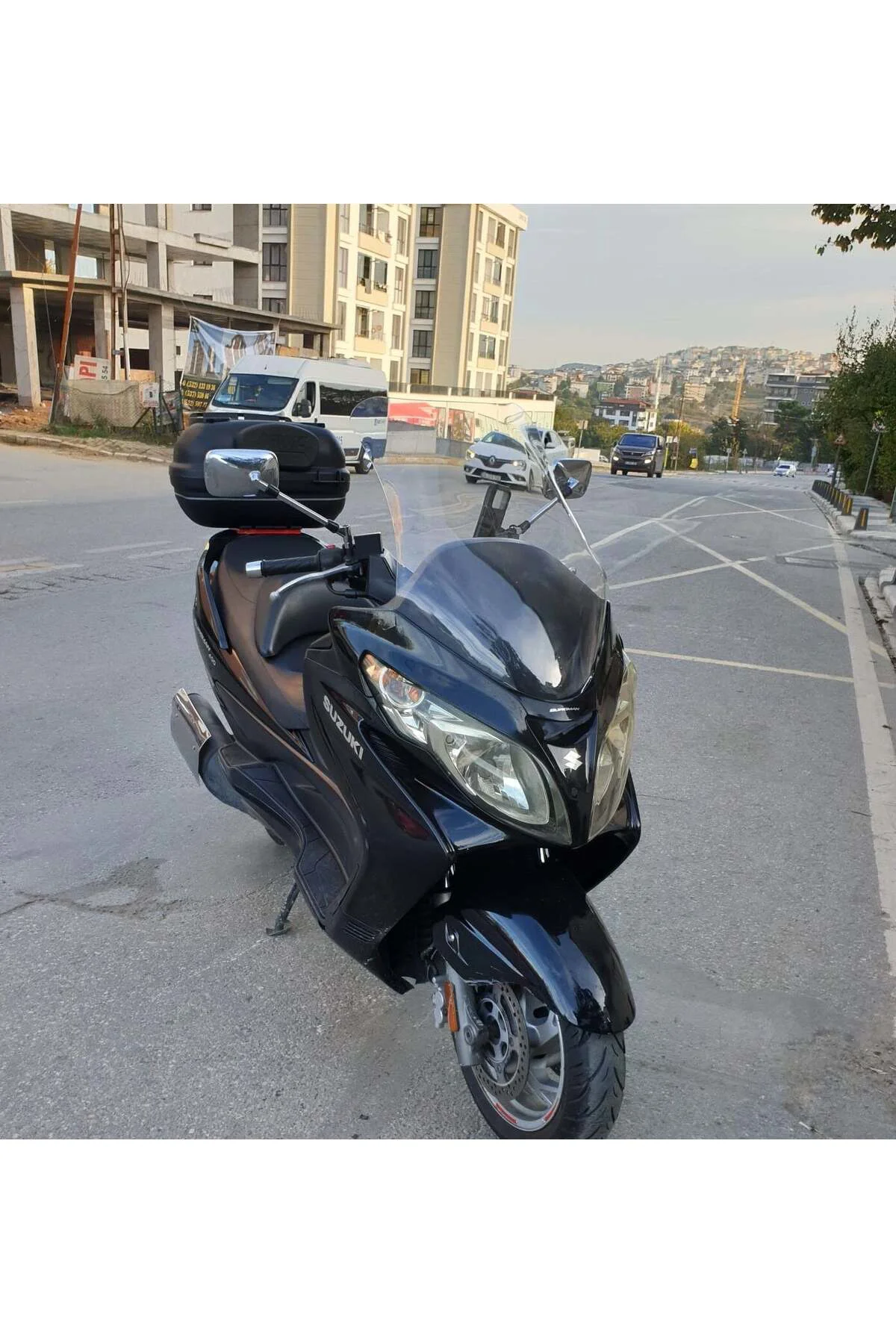 Suzuki Burgman 400 K7 Ön Cam 2007-2015 Model 70cm Şeffaf Renkli 4